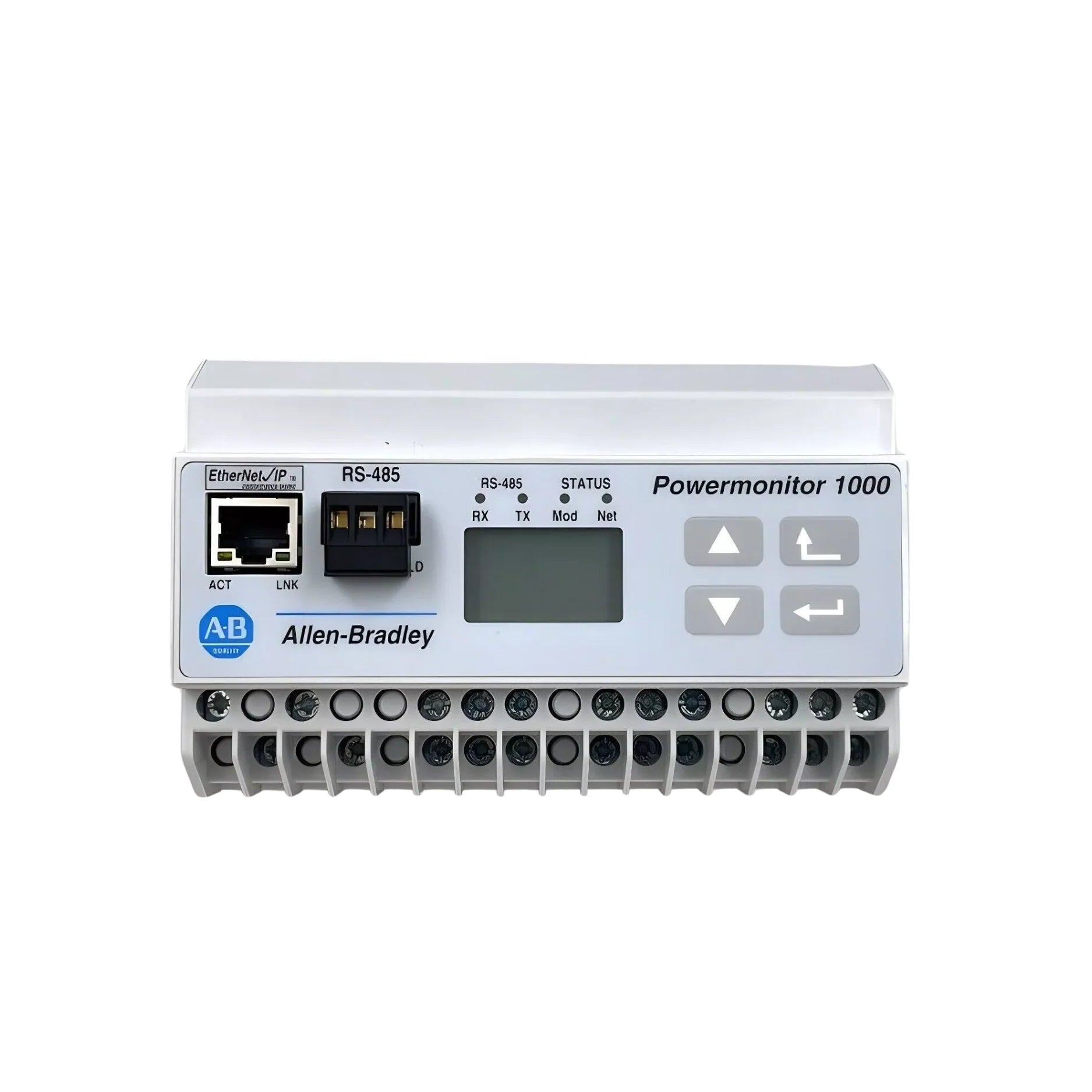 1408-TS3A-ENT, monitor de qualidade de energia Allen-Bradley com Ethernet, ideal para análise e gerenciamento elétrico industrial.