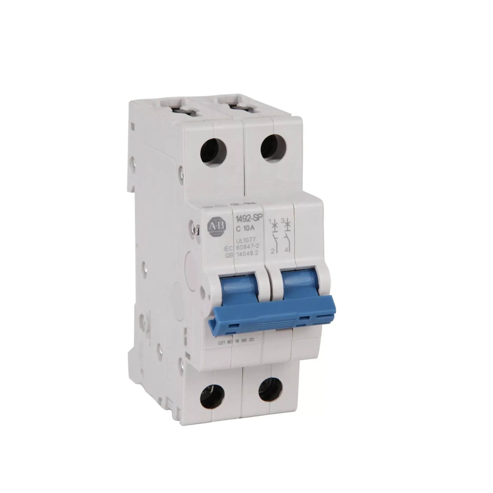 1492-SPM2C060, disjuntor de proteção Allen-Bradley de 60 A, ideal para sistemas industriais e circuitos de controle elétrico.