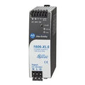 Allen-Bradley 1606-XLS120E 120W power supply, 24–28V DC output, 120/230V AC input, DIN rail mount, compact and efficient.