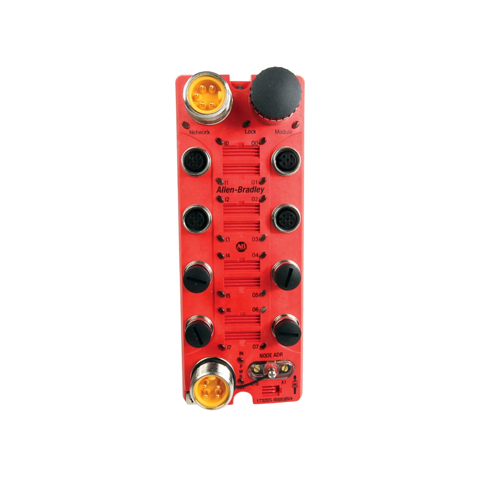 Allen-Bradley 1732DS-IB8 Guard I/O module, 8 safety inputs, 24V DC, DeviceNet, M12, IP67