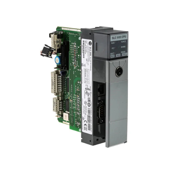 Allen-Bradley 1747-L532 SLC 5/03 processor, 16K memory, DH-485 and RS-232 ports for industrial automation control
