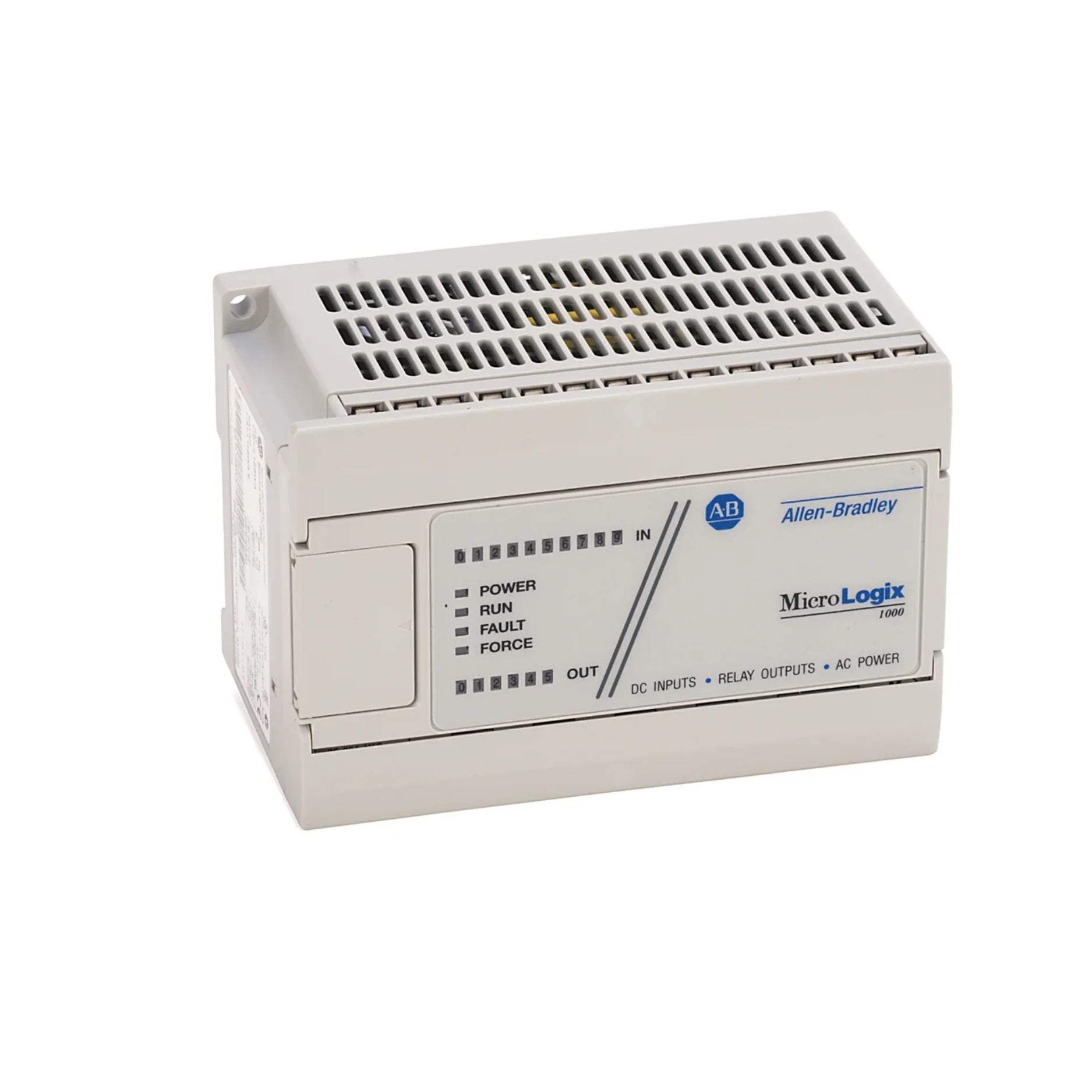 Allen-Bradley 1761-L16BBB MicroLogix 1000 PLC, 16-point controller, compact industrial automation control system.