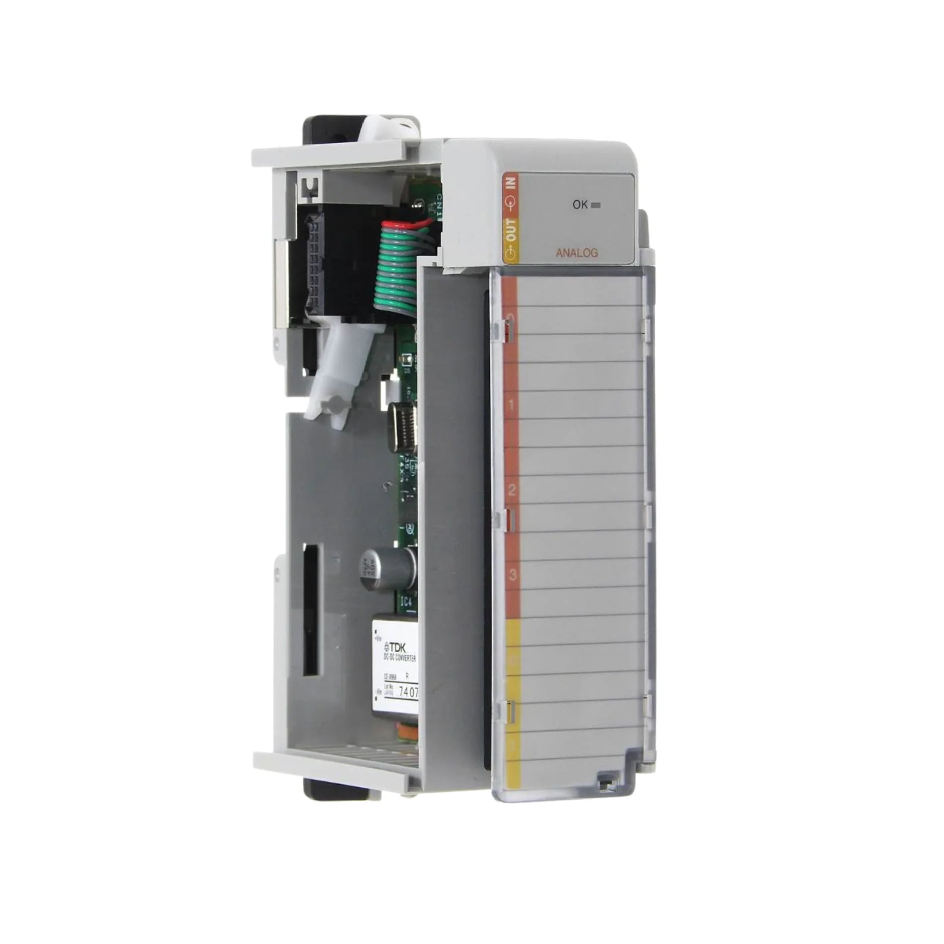 Allen-Bradley 1769-IF4XOF2K analog I/O module, 4 input 2 output, 8-bit, conformal coated
