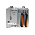 Allen-Bradley 1769-L27ERM-QBFC1B CompactLogix controller with 1MB memory, integrated I/O, dual Ethernet, CIP motion, and USB port.
