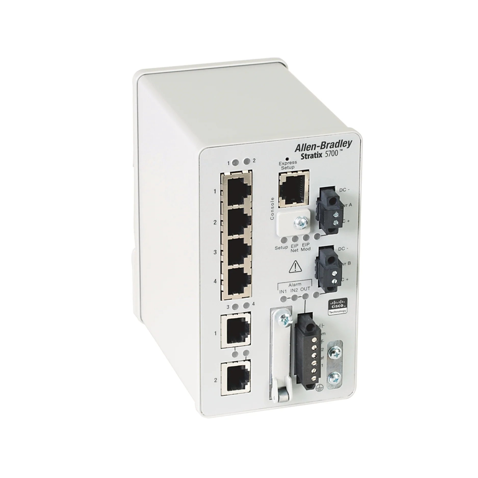 Allen-Bradley 1783-BMS06TGA Stratix 5700 managed Ethernet switch, 6+2 ports, DIN mount