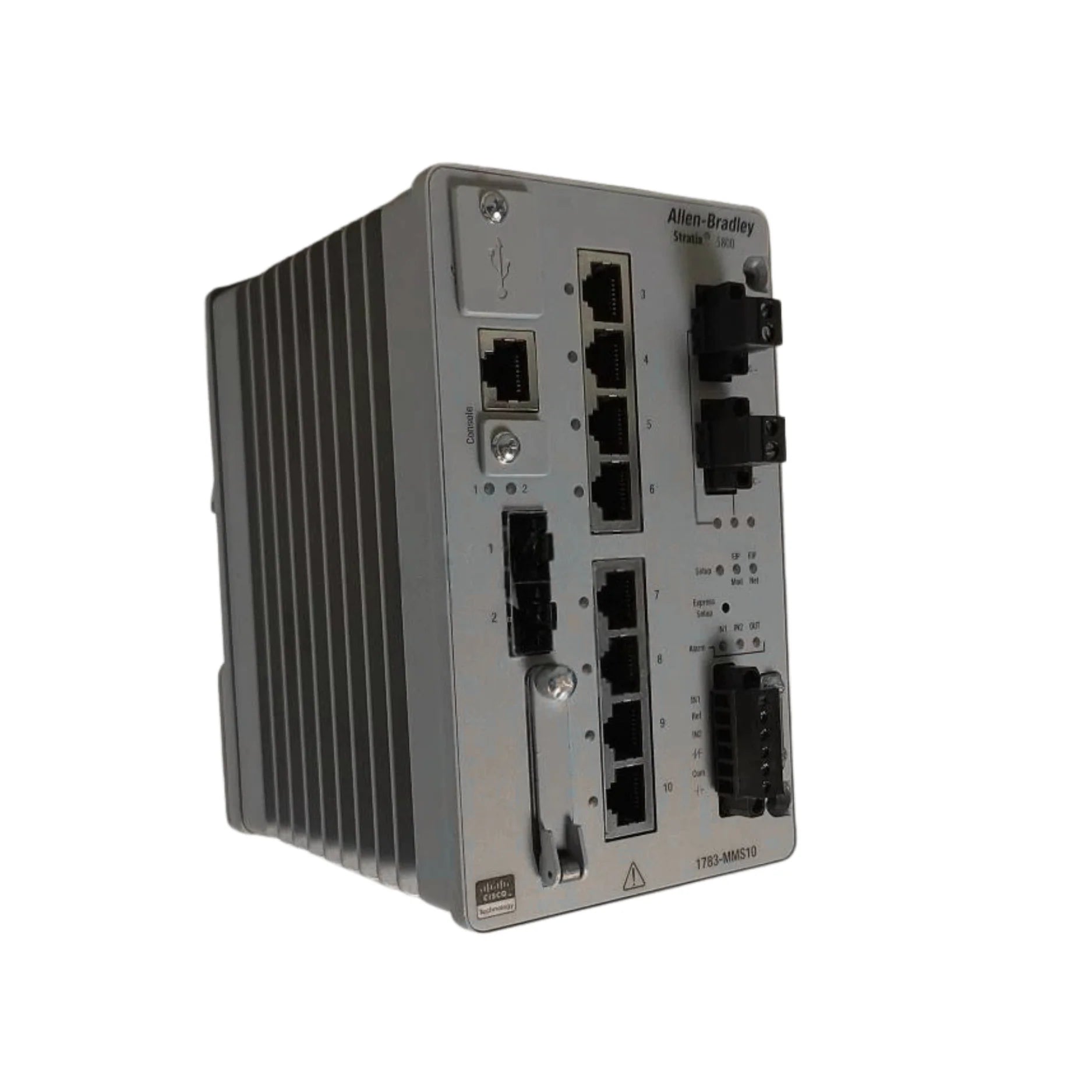 Allen-Bradley 1783-MMS10 Stratix 5800 Series B switch, 8 copper, 2 SFP, Layer 2