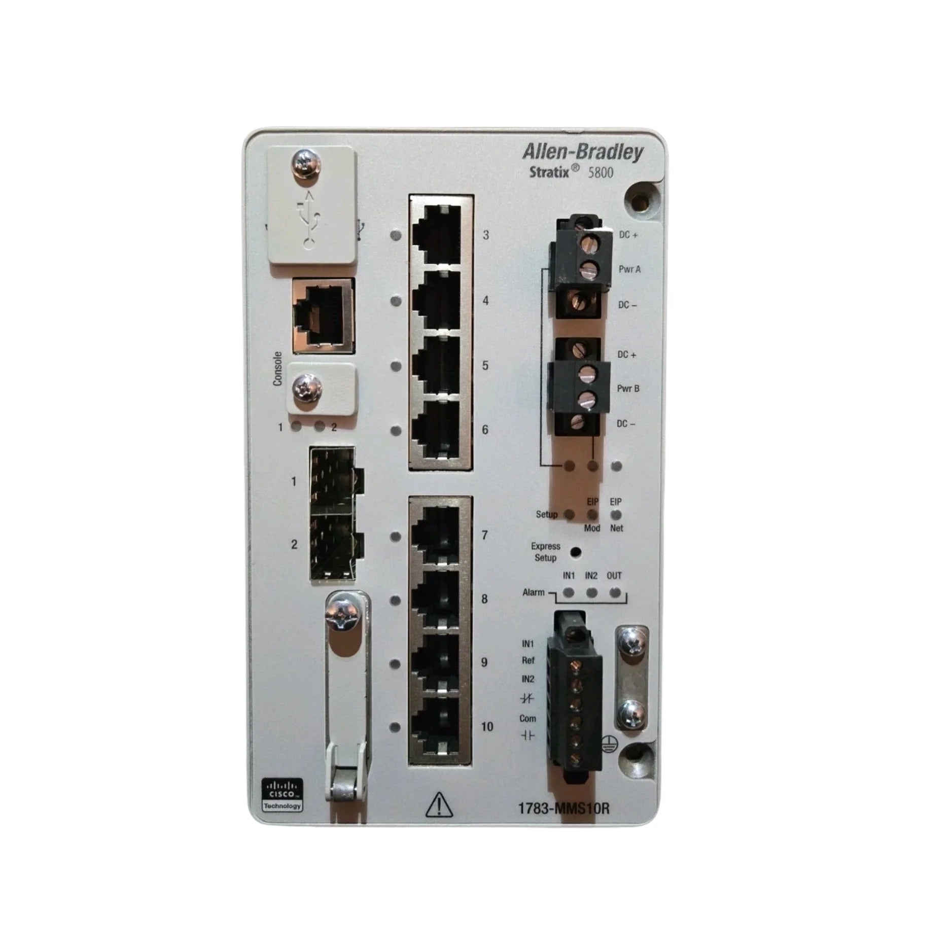 Allen-Bradley 1783-MMS10R Stratix 5800 Layer 3 modular switch, 8 copper, 2 SFP
