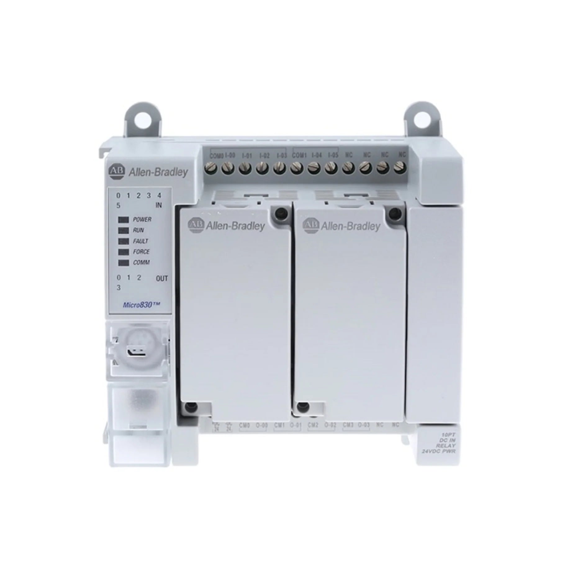 Allen-Bradley 2080-LC30-16QVB Micro830 PLC, 10 digital inputs, 6 DC outputs, 24V DC power