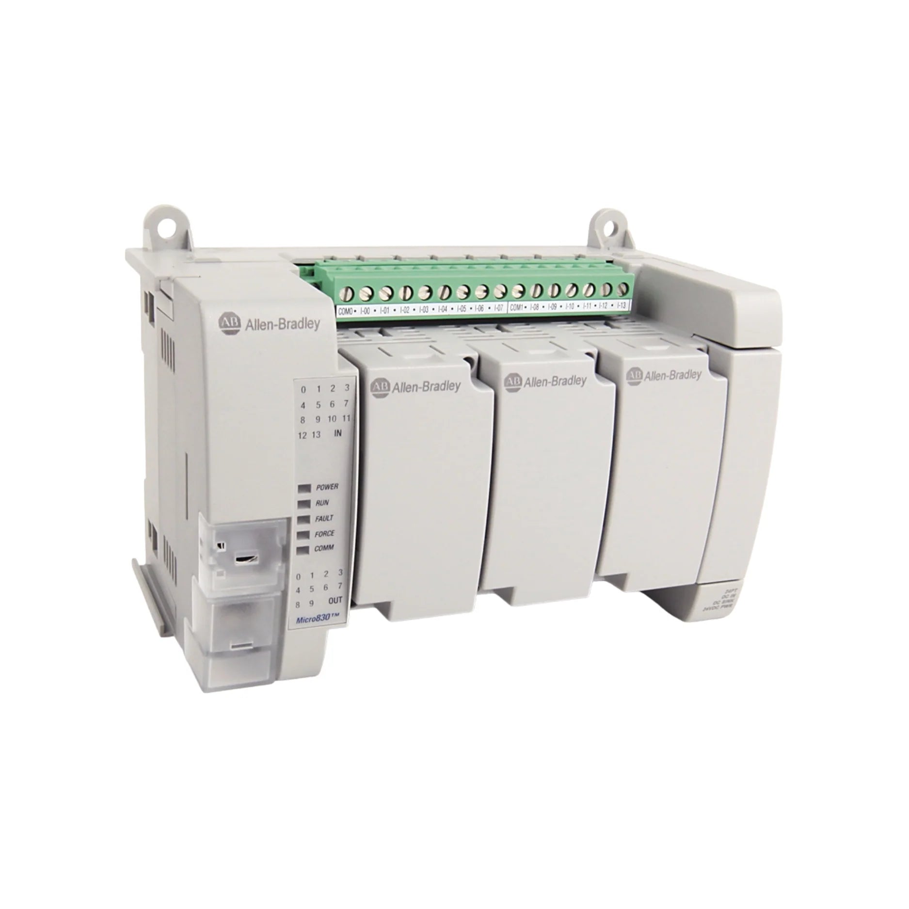 Allen-Bradley 2080-LC30-24QVB Micro830 PLC, 14 digital inputs, 10 DC outputs, 24V DC