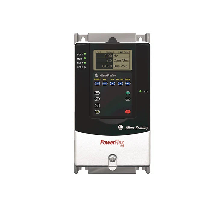 Allen-Bradley 20AD1P1A0AYNNNC0 PowerFlex 70 AC drive, 1.1A, compact motor control for industrial automation systems.