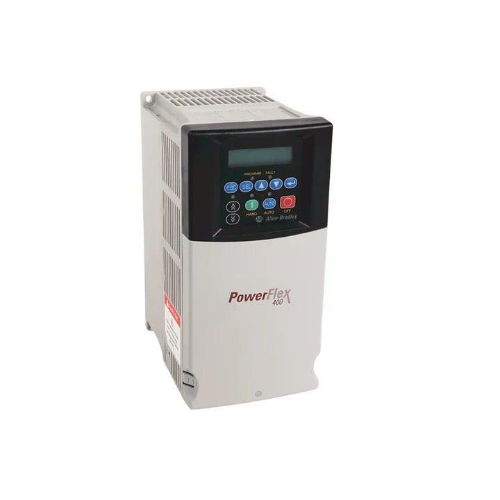22C-D017N103, inversor PowerFlex 400 Allen-Bradley 7.5 kW para controle de velocidade de motores em automação industrial HVAC.