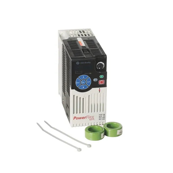 Allen-Bradley 25B-A4P8N114 PowerFlex 525 AC drive, 4 HP, 480V, with EtherNet/IP, for efficient motor control in industrial automation.