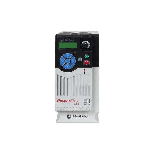 Allen-Bradley 25B-A8P0N114 PowerFlex 525 AC drive, 3 HP, 480V, with EtherNet/IP, for reliable motor control in automation systems.