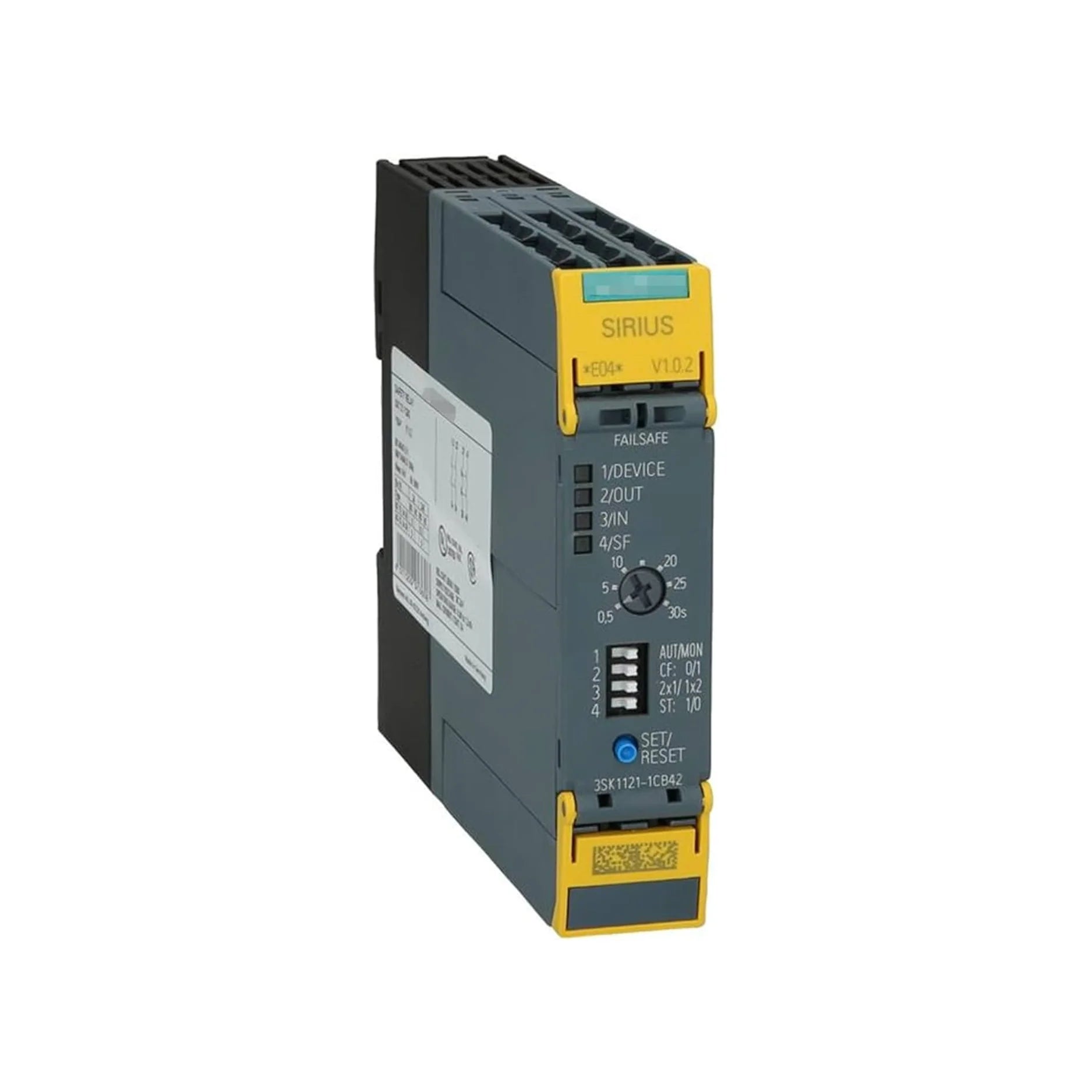 Siemens 3SK1121-1CB42 safety relay module for industrial automation.