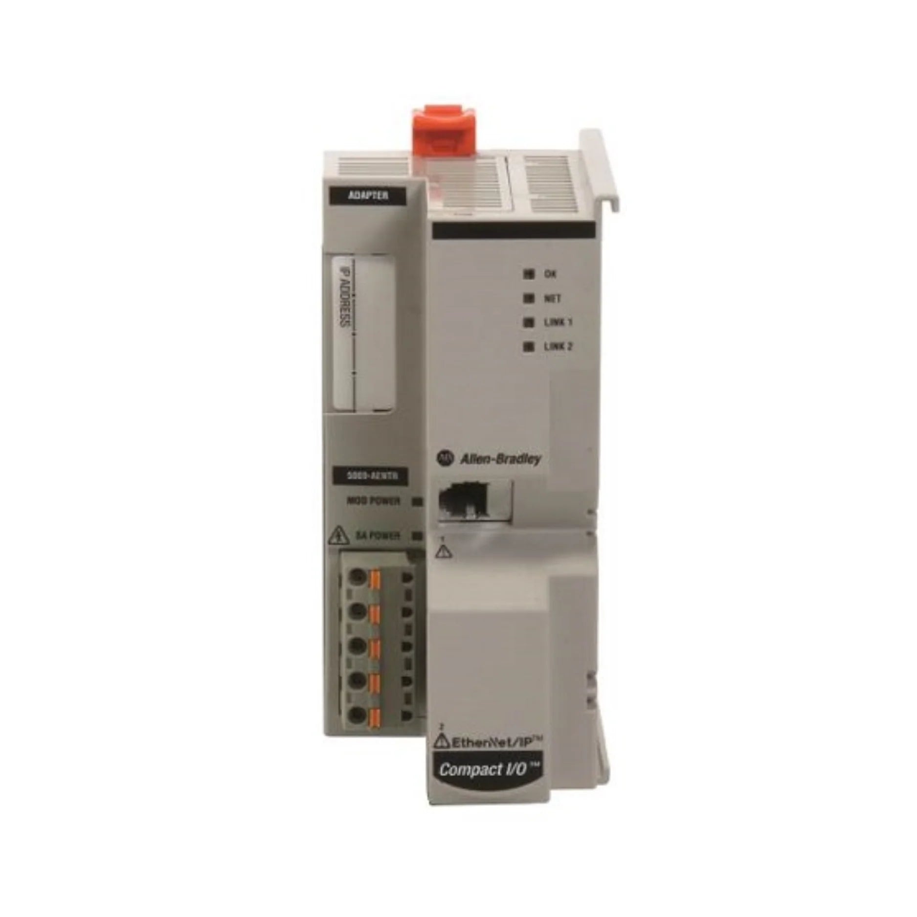 5069-AENTRK Allen-Bradley Ethernet adapter module for Compact I/O, enabling remote connectivity and control