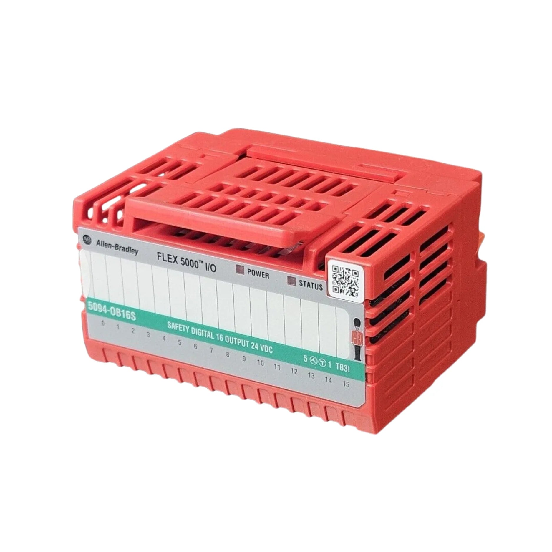 Allen‑Bradley 5094‑OB16S FLEX 5000 safety output module, 24V DC, 16-channel sourcing, SIL 3, PLe rated