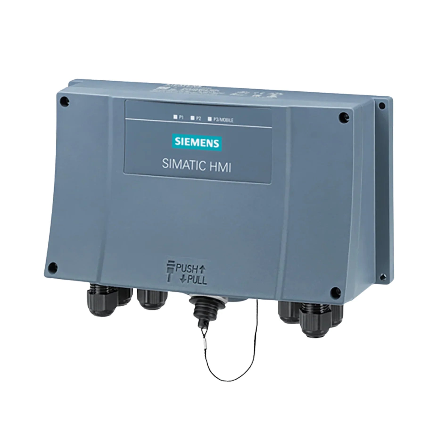 Siemens 6AV2125-2AE13-0AX0 KTP900 HMI, 9" TFT, touch and key, PROFINET, IP65 front, for SIMATIC control panels.