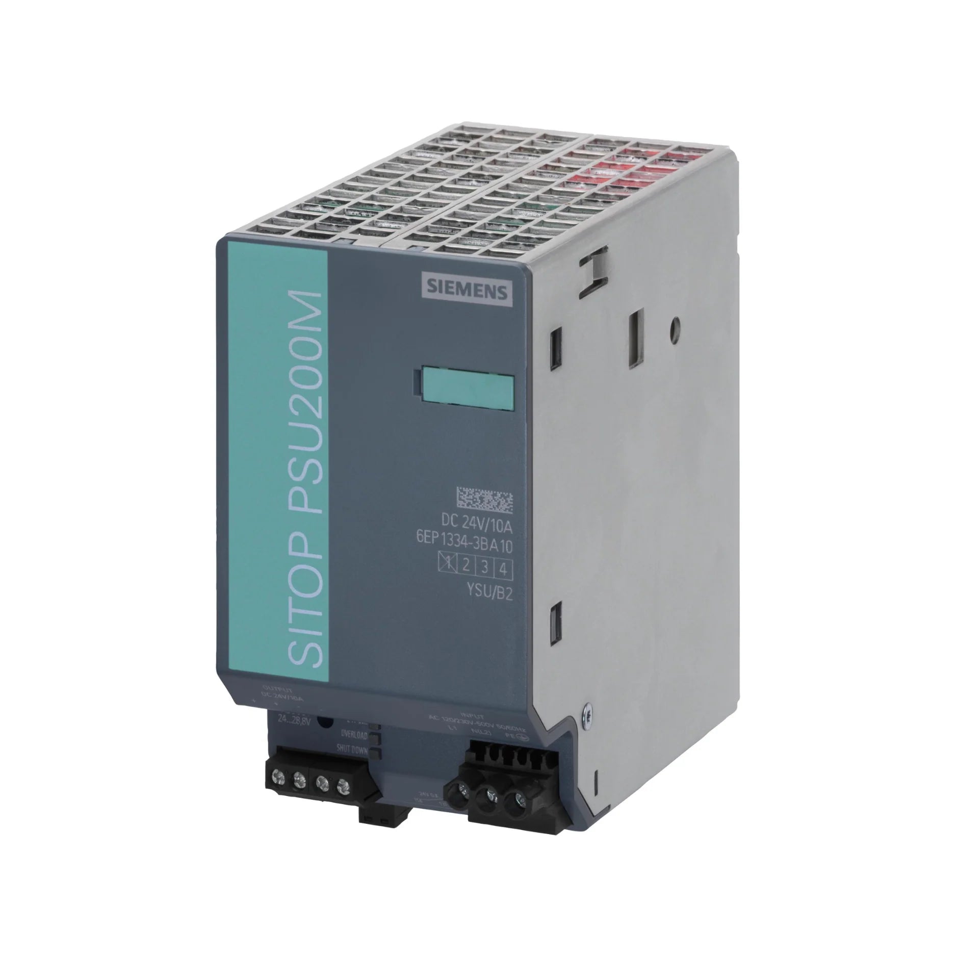 Siemens 6EP1334-3BA10 SITOP PSU100L 24V 10A power supply for industrial automation.