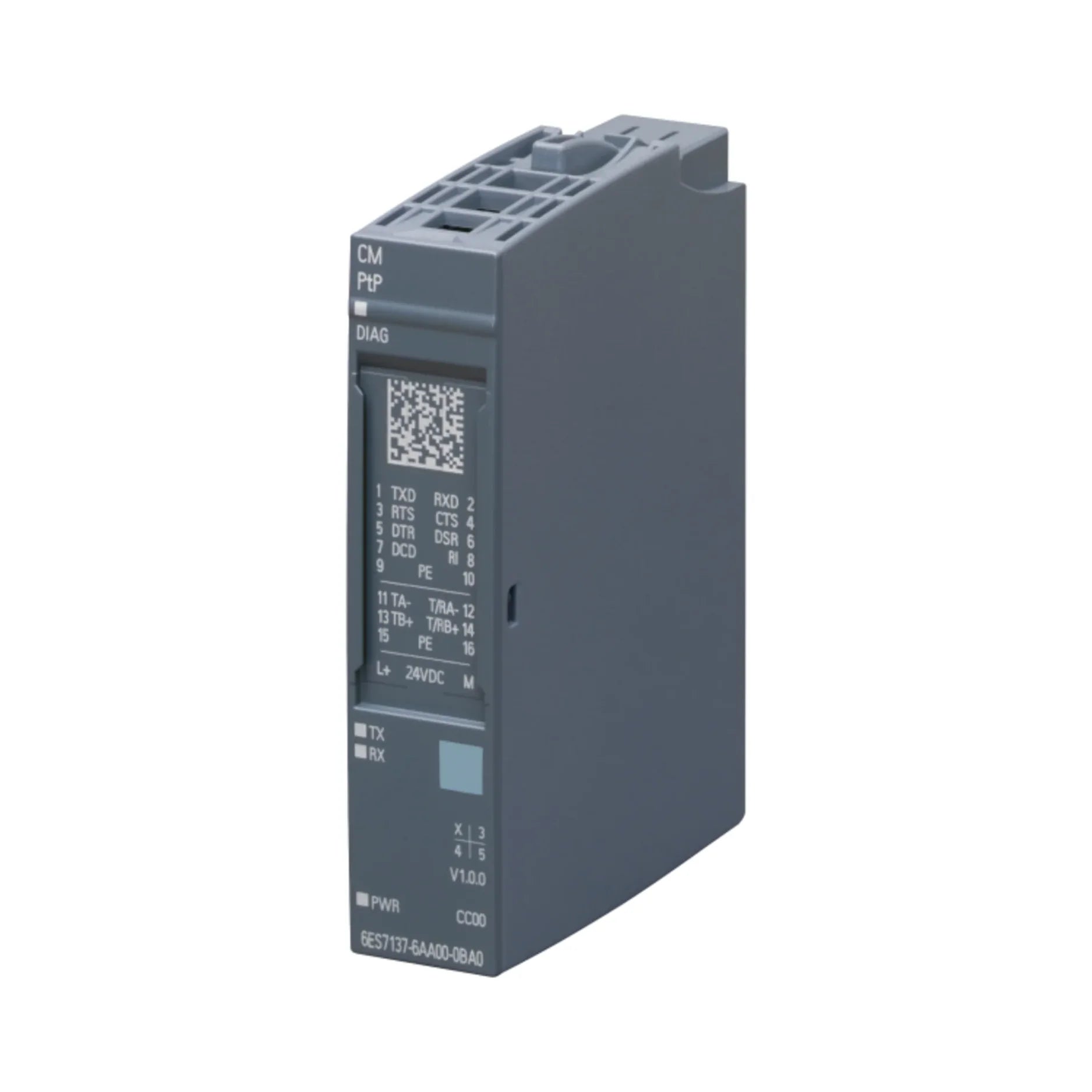 Siemens 6ES7137-6AA00-0BA0 fail-safe output module, 1x 24VDC/2A, ET 200SP, 15 mm, IP20.