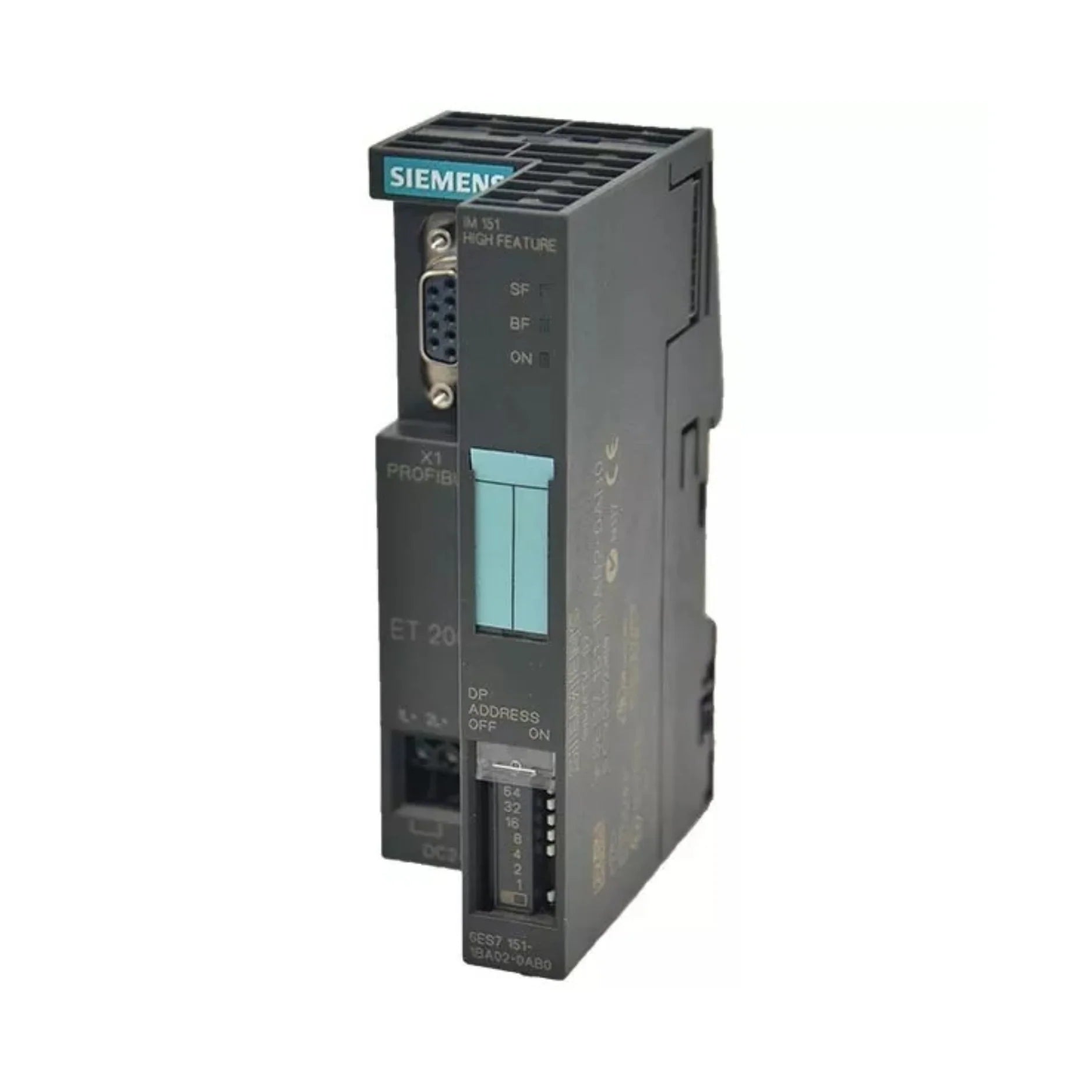 Siemens 6ES7151-1BA02-0AB0 SIMATIC S7-1500 system module for industrial automation.