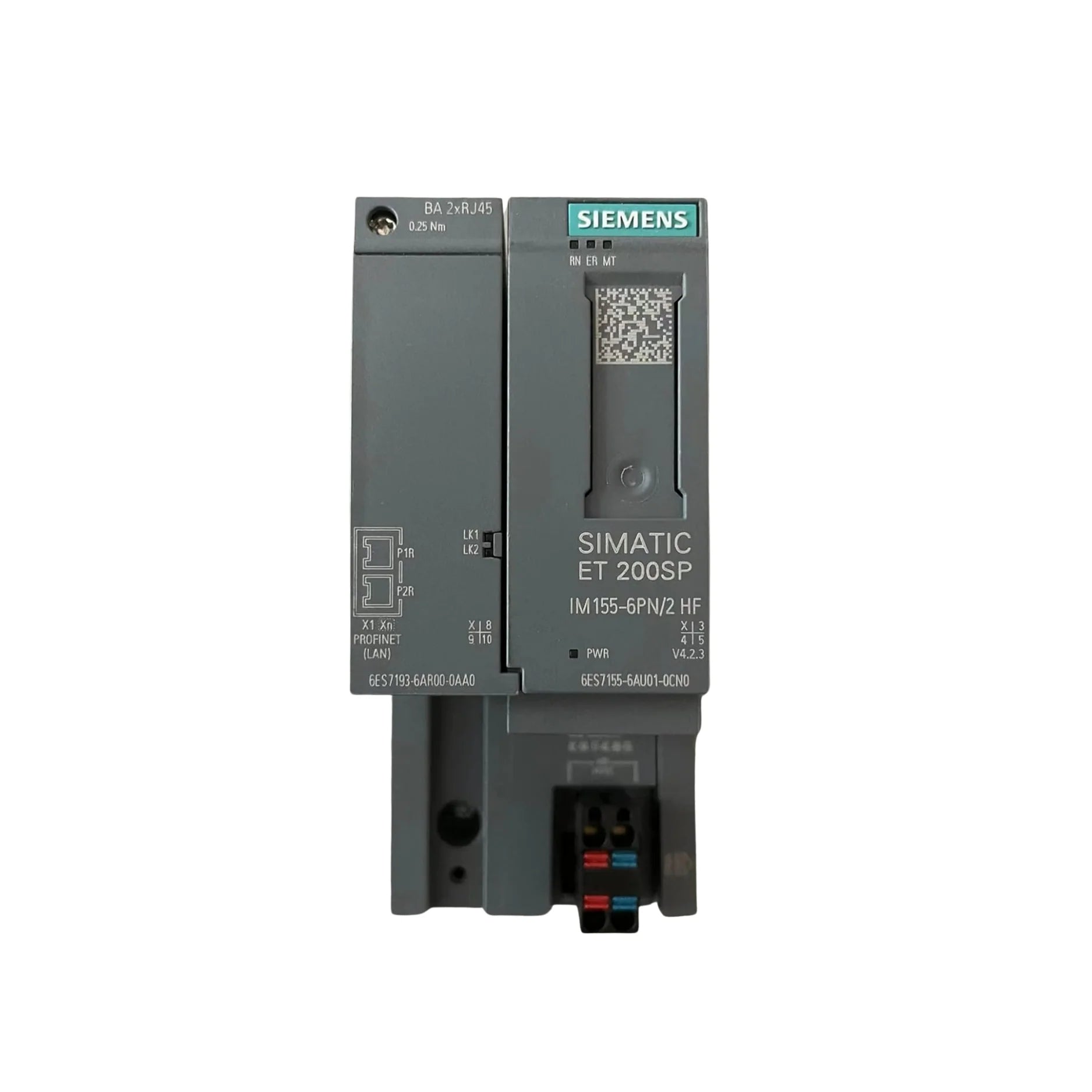 Siemens 6ES7155-6AU01-0CN0 I/O module for SIMATIC S7-1500 PLC systems.