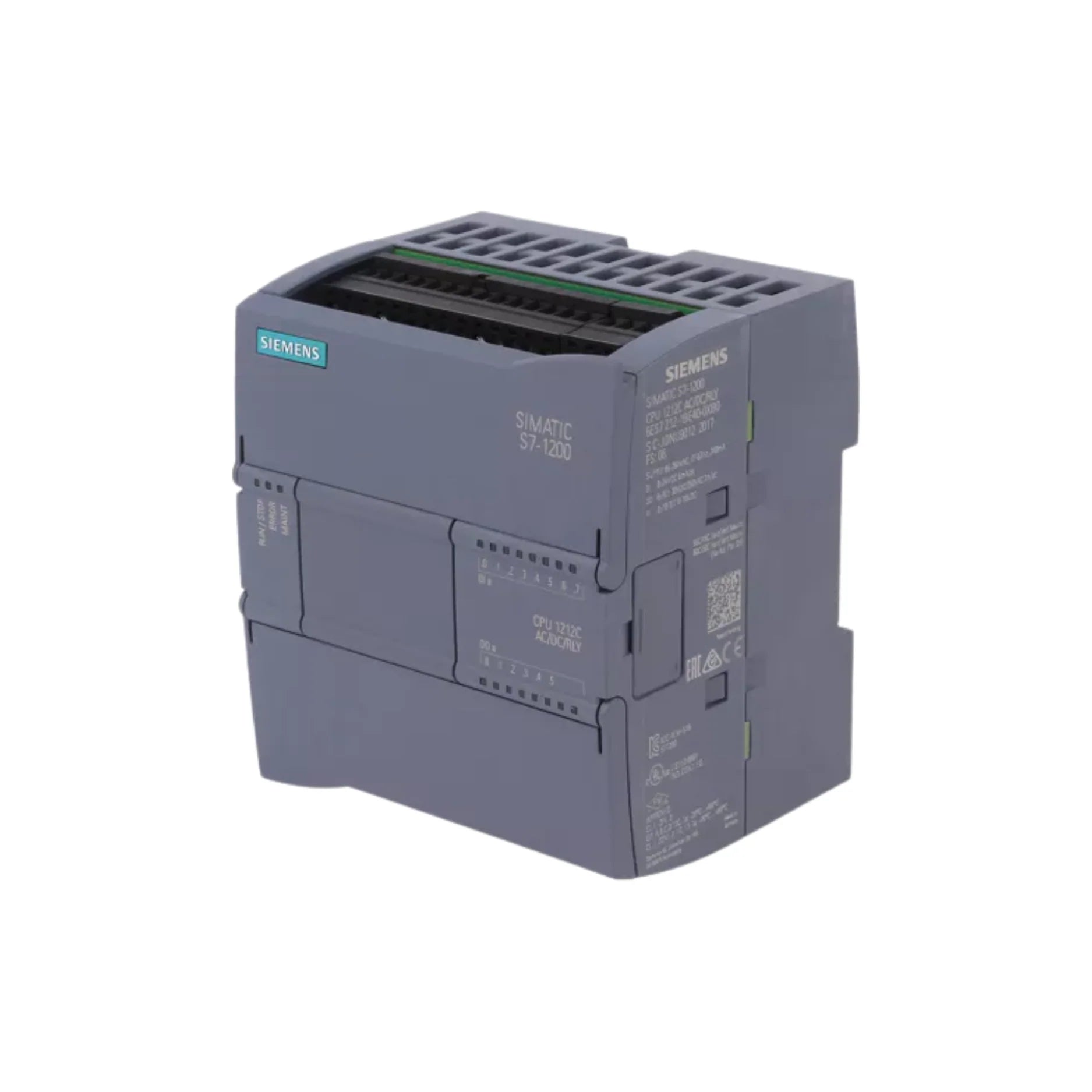 Siemens 6ES7212-1BE40-0XB0 CPU 1212C for SIMATIC S7-1200 PLC.