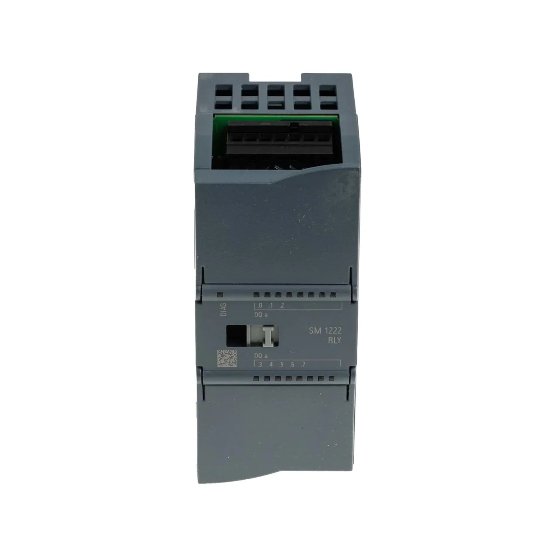 Siemens 6ES7222-1HF32-0XB0 digital output module with 16 relay outputs for industrial automation and process control.
