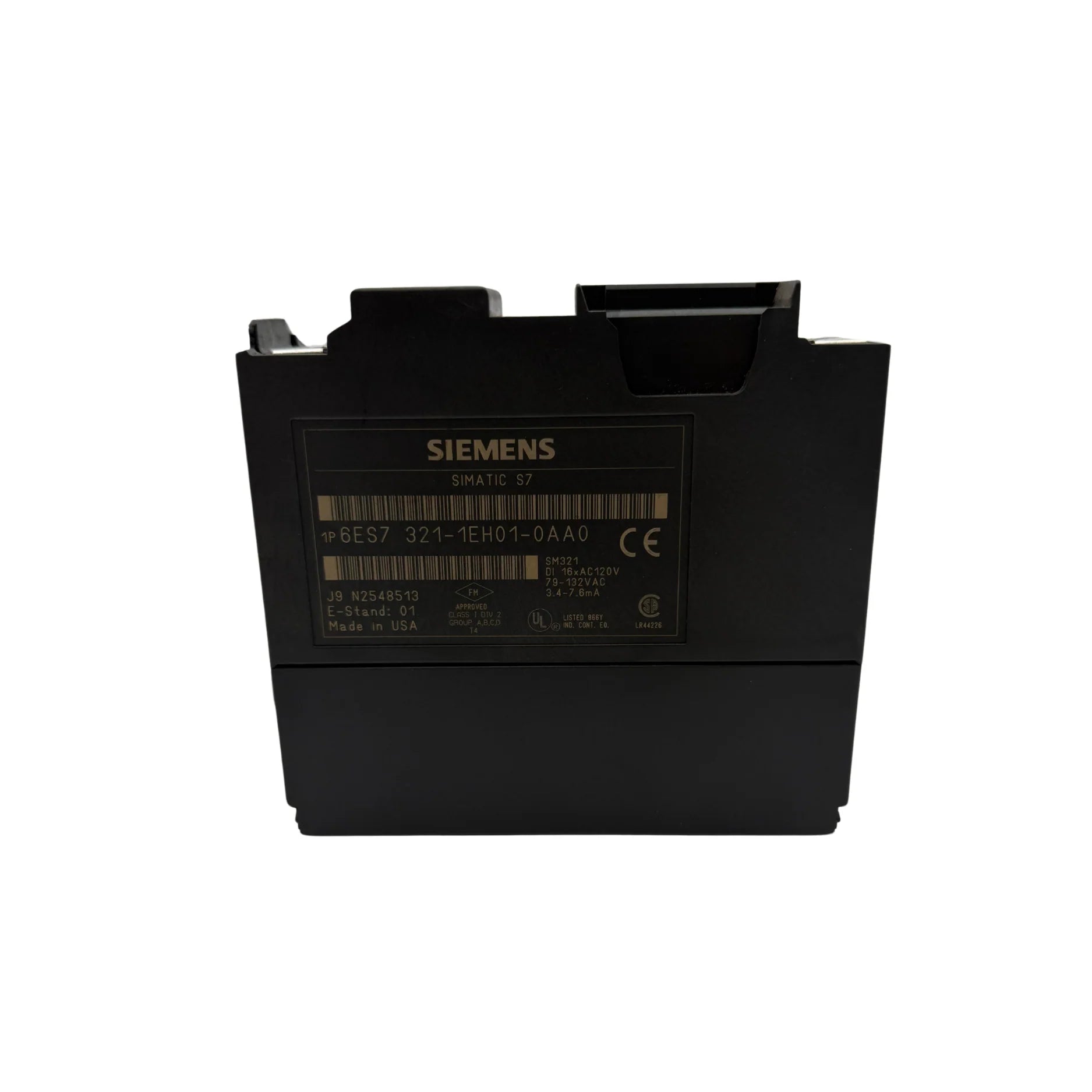 Siemens 6ES7321-1EH01-0AA0 S7-300 SM321 16 DI 24 V DC digital input module.