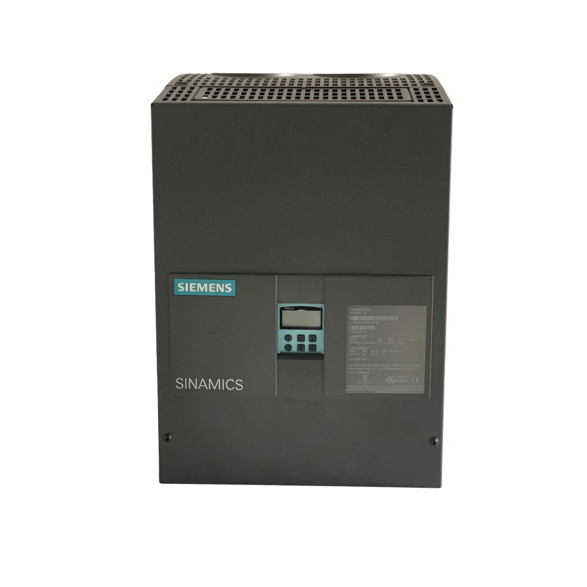 Siemens 6RA8025-6DV62-0AA0 SINAMICS S120 DC converter, 25 A, precise industrial motor control.