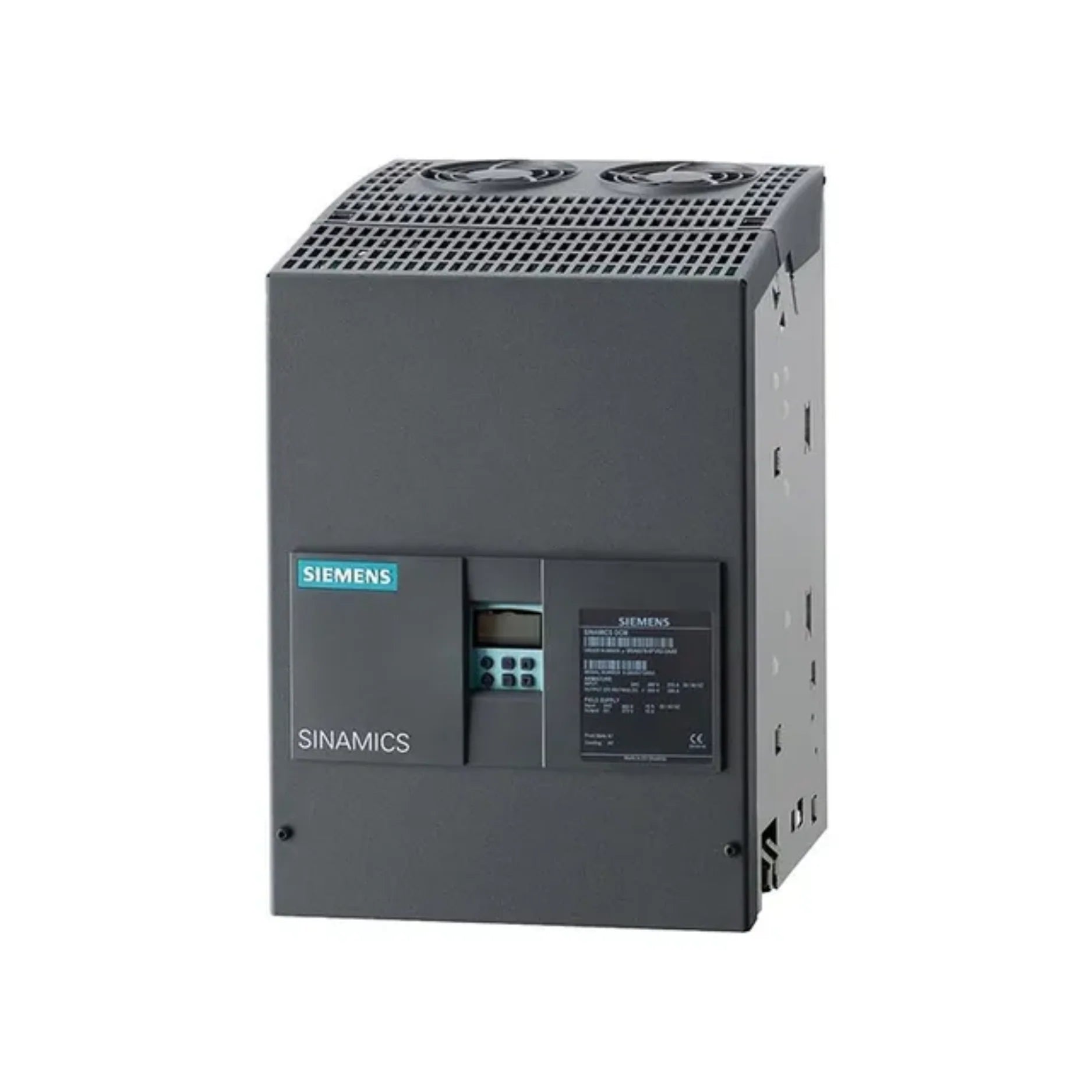 Siemens 6RA8075-6DV62-0AA0 SINAMICS DCM DC drive, 400 V, 75 A, for precise industrial DC motor control.