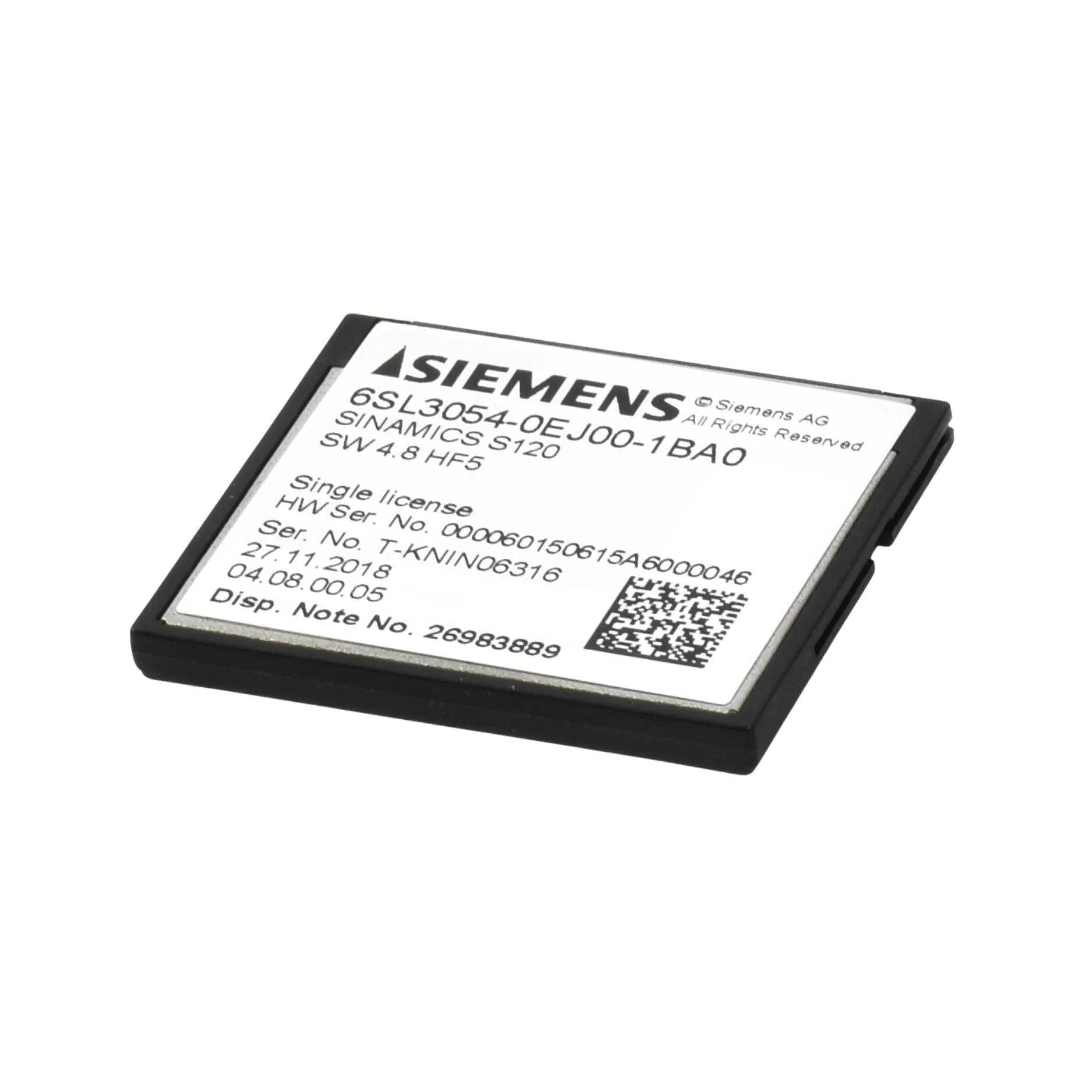 Siemens 6SL3054-0EJ00-1BA0 SINAMICS S120 DC link module, 400 V, for multi-axis industrial drive systems.