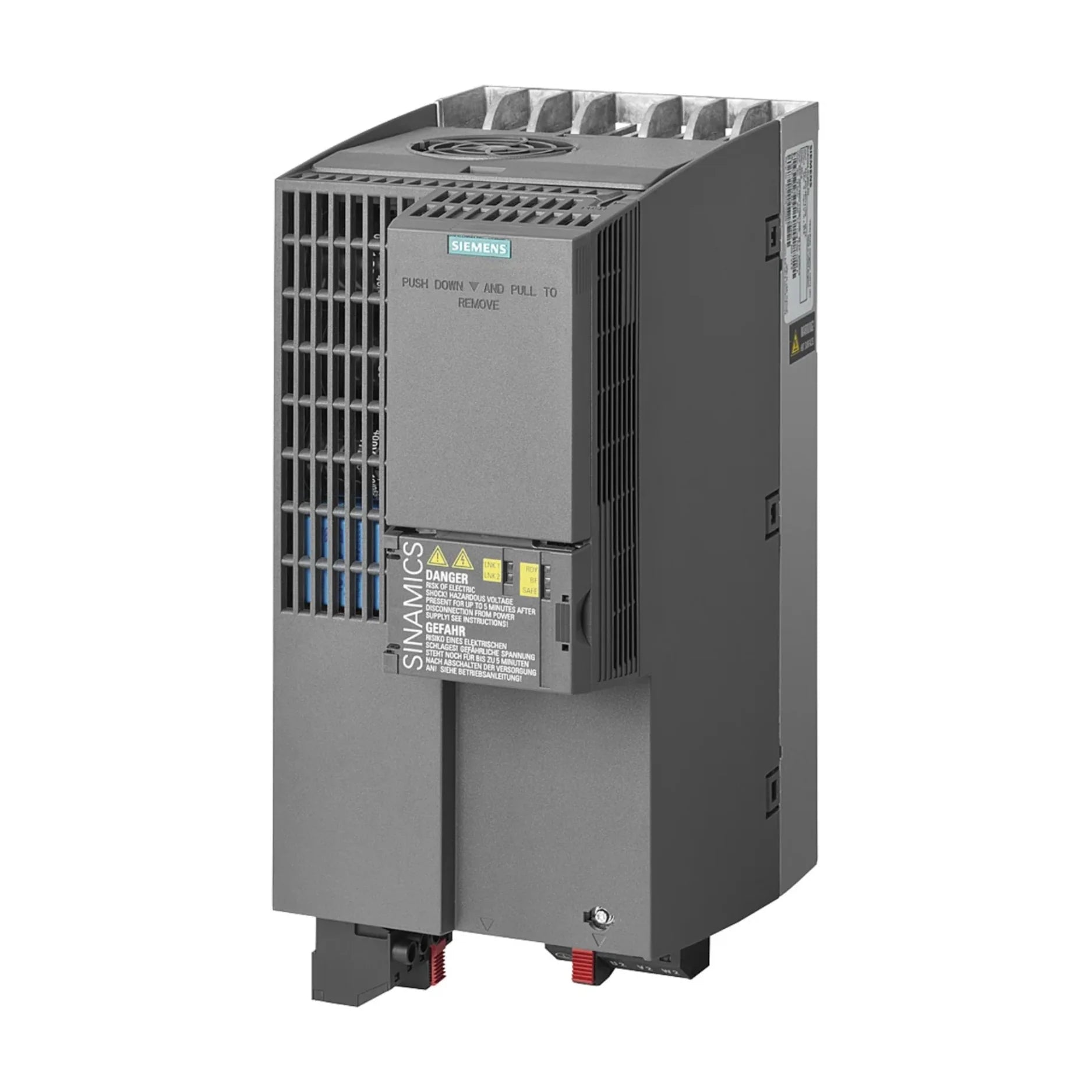 Siemens 6SL3210-1KE23-2UF1 G120C 11 kW inverter with STO and PROFIBUS for compact and efficient motor control.