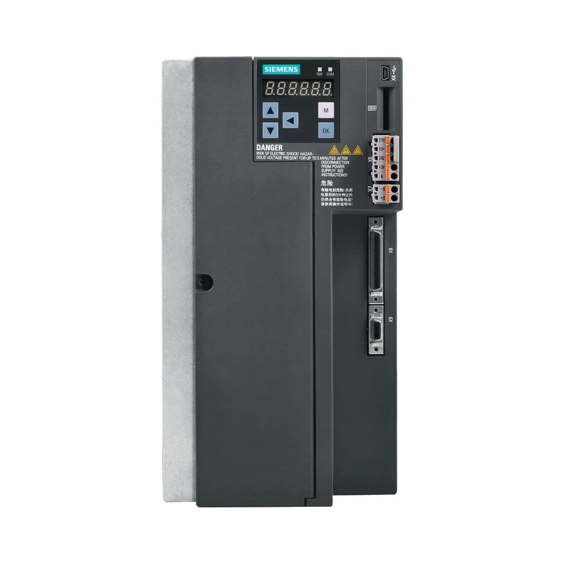 Siemens 6SL3210-5FE17-0UA0 SINAMICS S120 power module, 400 V, 17 A, for industrial motor control.