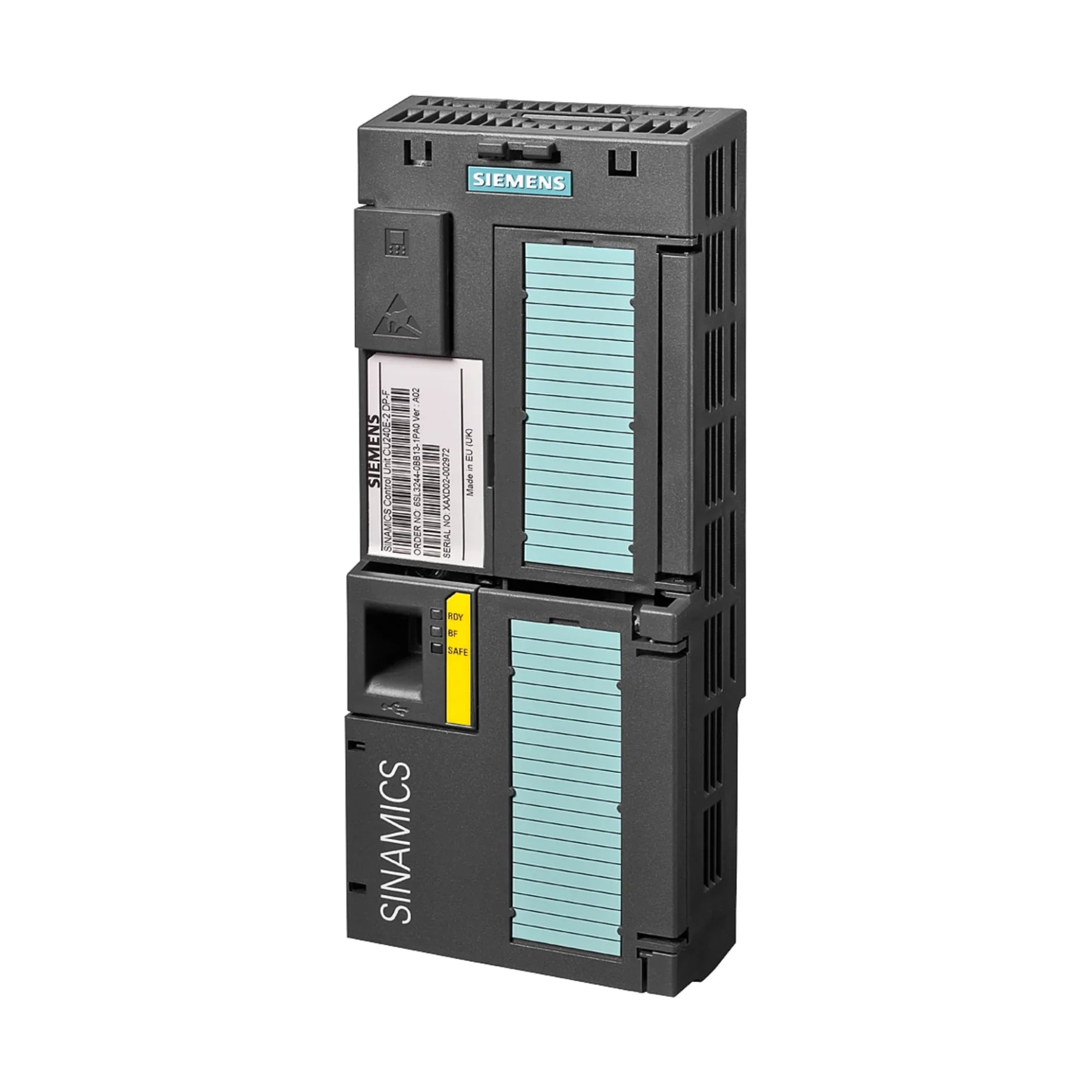 Siemens 6SL3244-0BB13-1BA1 SINAMICS S120 double motor module, 2 × 12 A, for dual-axis motor control in automation.