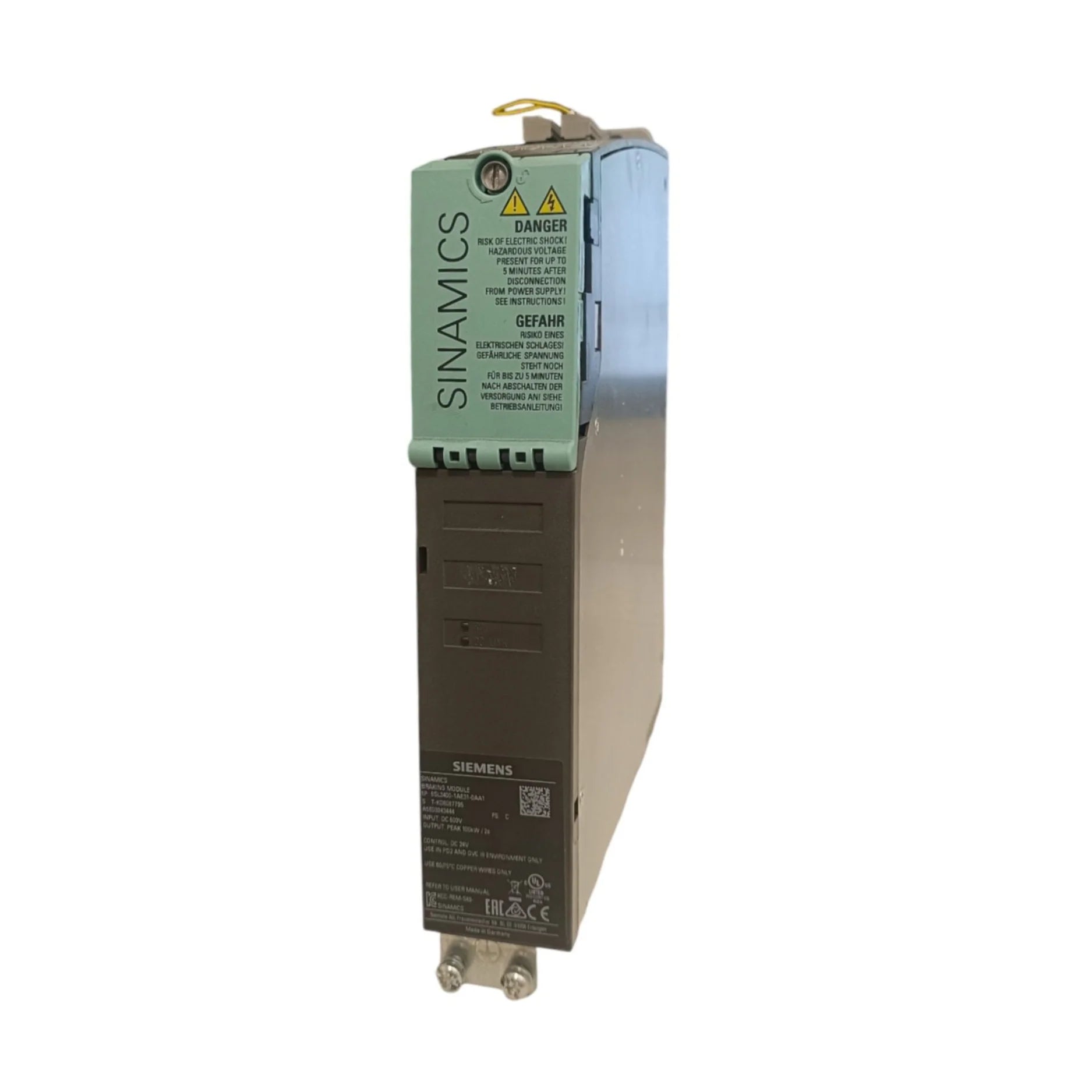 Siemens 6SL3400-1AE31-0AA1 SINAMICS S120 CU320-2 control unit for advanced multi-axis motor control.