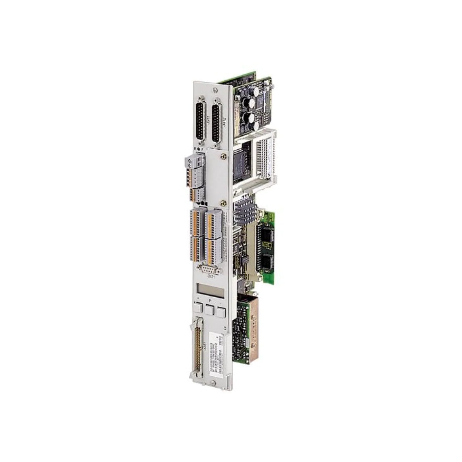 Siemens 6SN1118-0DJ21-0AA0 SIMODRIVE 611 power module, 4.4 kW, 400 V, for precise industrial servo control.