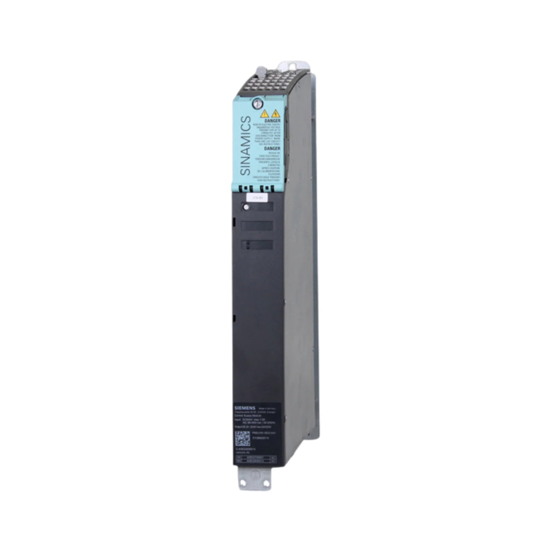 Siemens 6SL3120-1TE15-0AA3 SINAMICS S120 double motor module, 2x 7.5 kW, air-cooled, booksize format for modular drives.