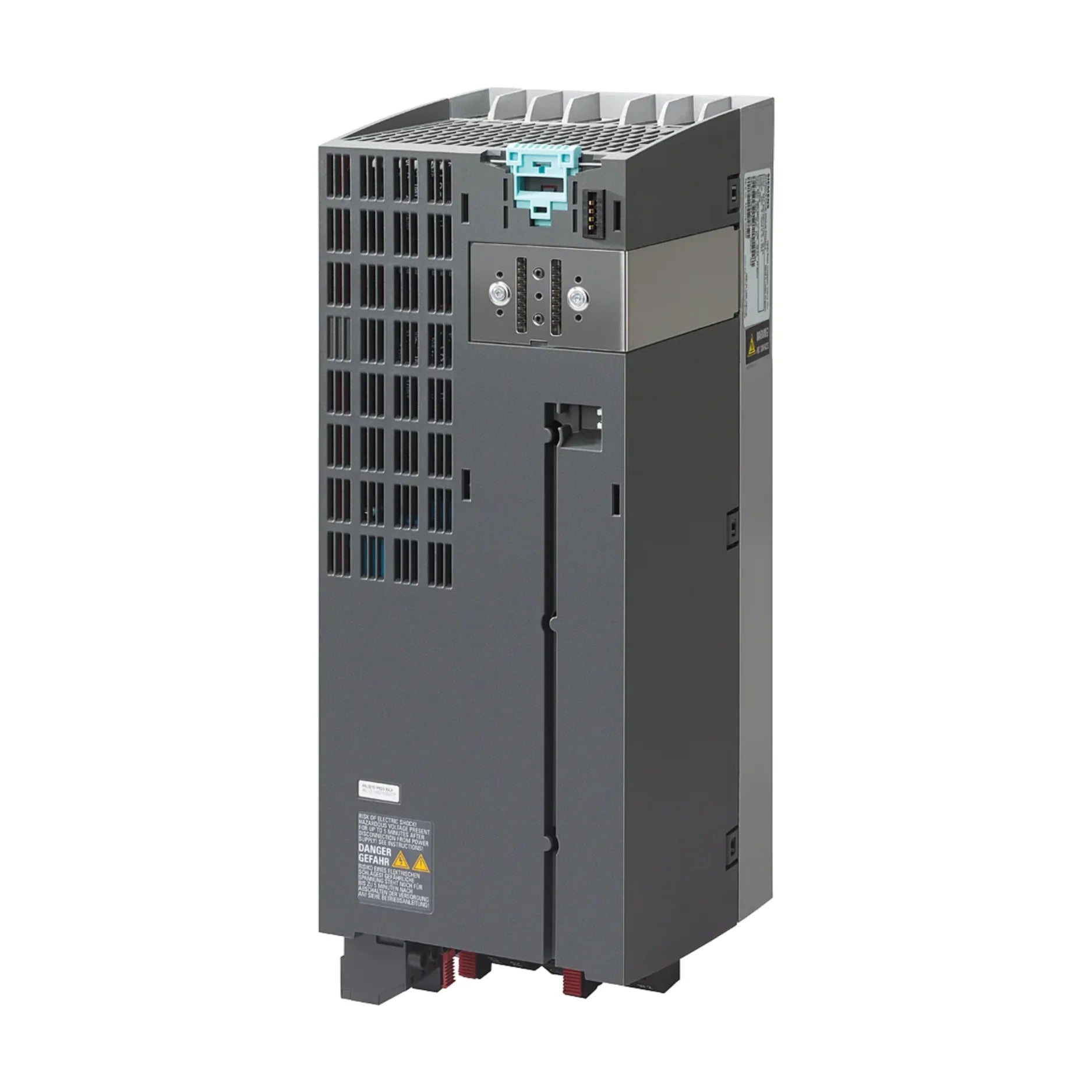 Siemens 6SL3210-1PE23-3UL0 G120C drive with 15 kW, 400 V, integrated filter and PROFINET for compact automation.