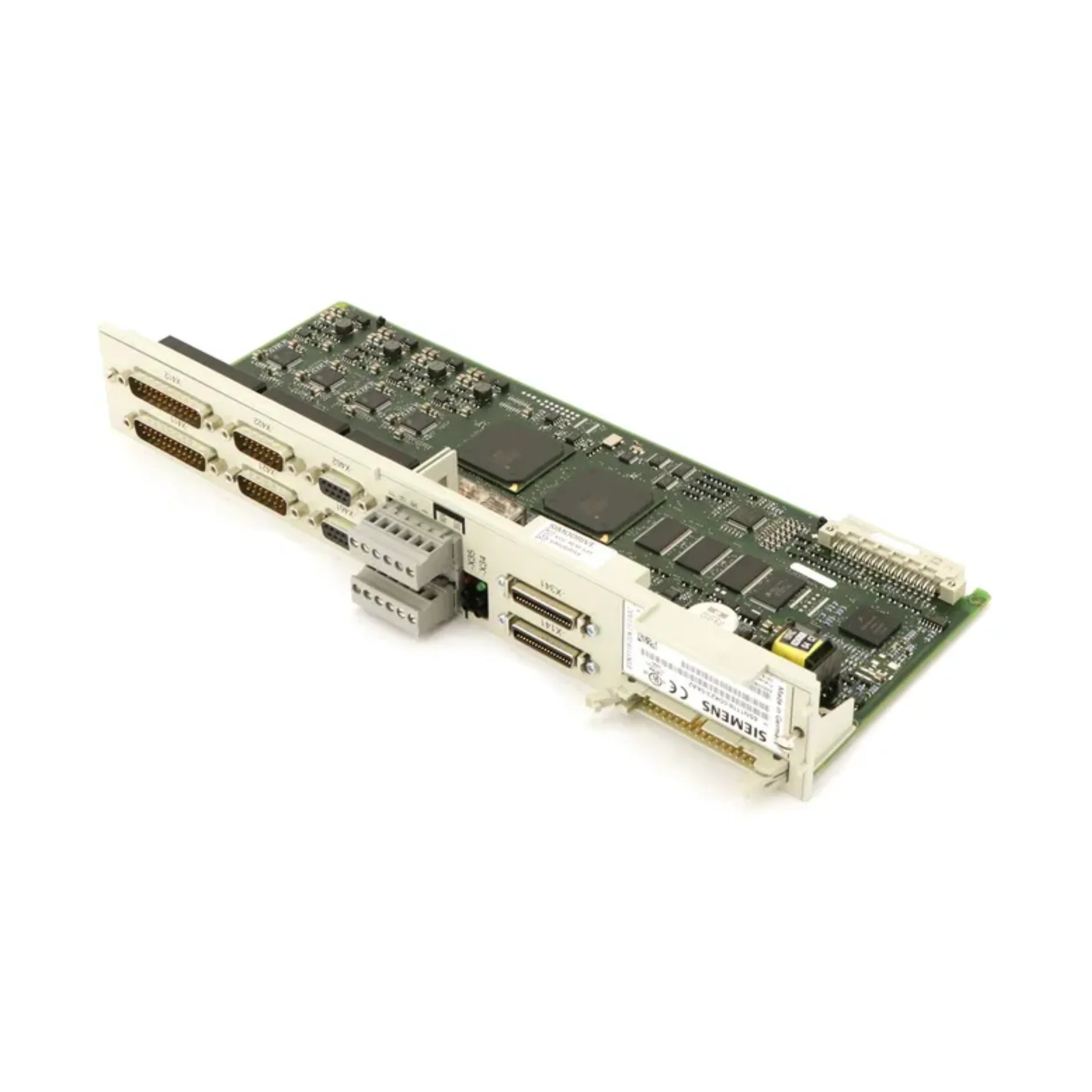 Siemens 6SN1118-0DK23-0AA2 SIMODRIVE 611 2-axis universal control module for servo and spindle motor control.