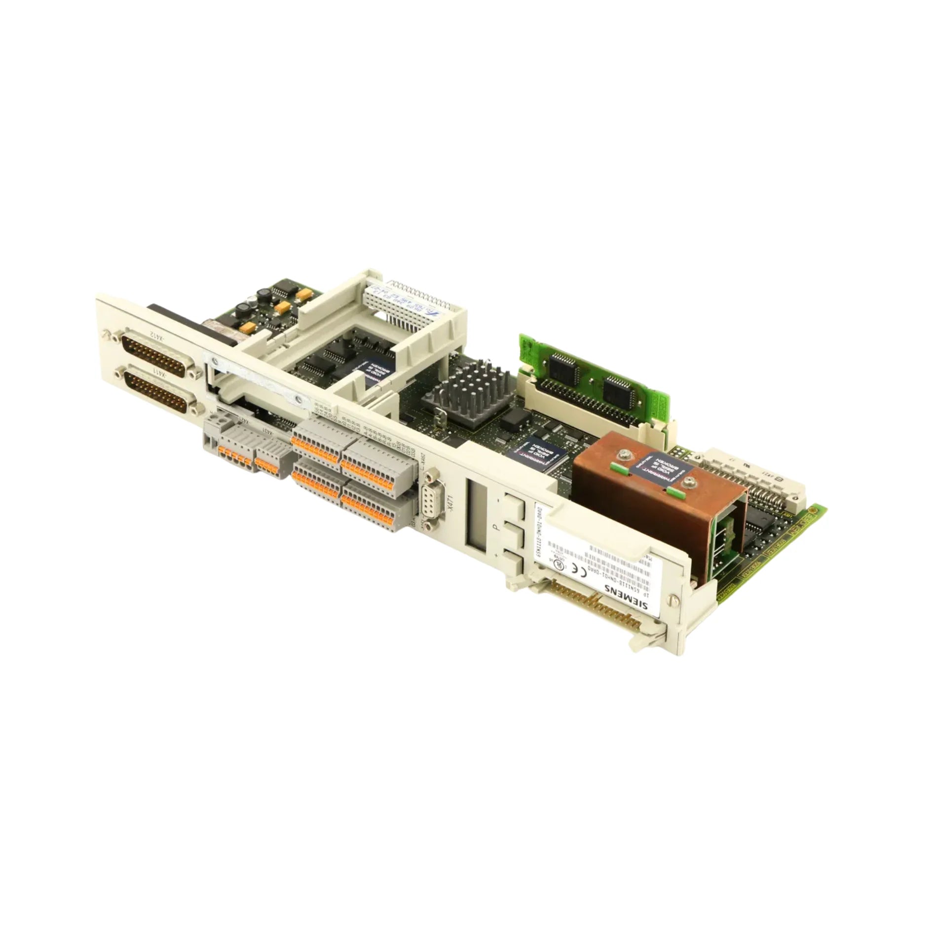 Siemens 6SN1118-0NH01-0AA0 control module for SIMODRIVE 611 with NCU interface for CNC and automation systems.