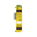 Pilz 773536 (PNOZ mo4p) safety relay expansion module with 4 positive-guided relay outputs for industrial automation safety systems.