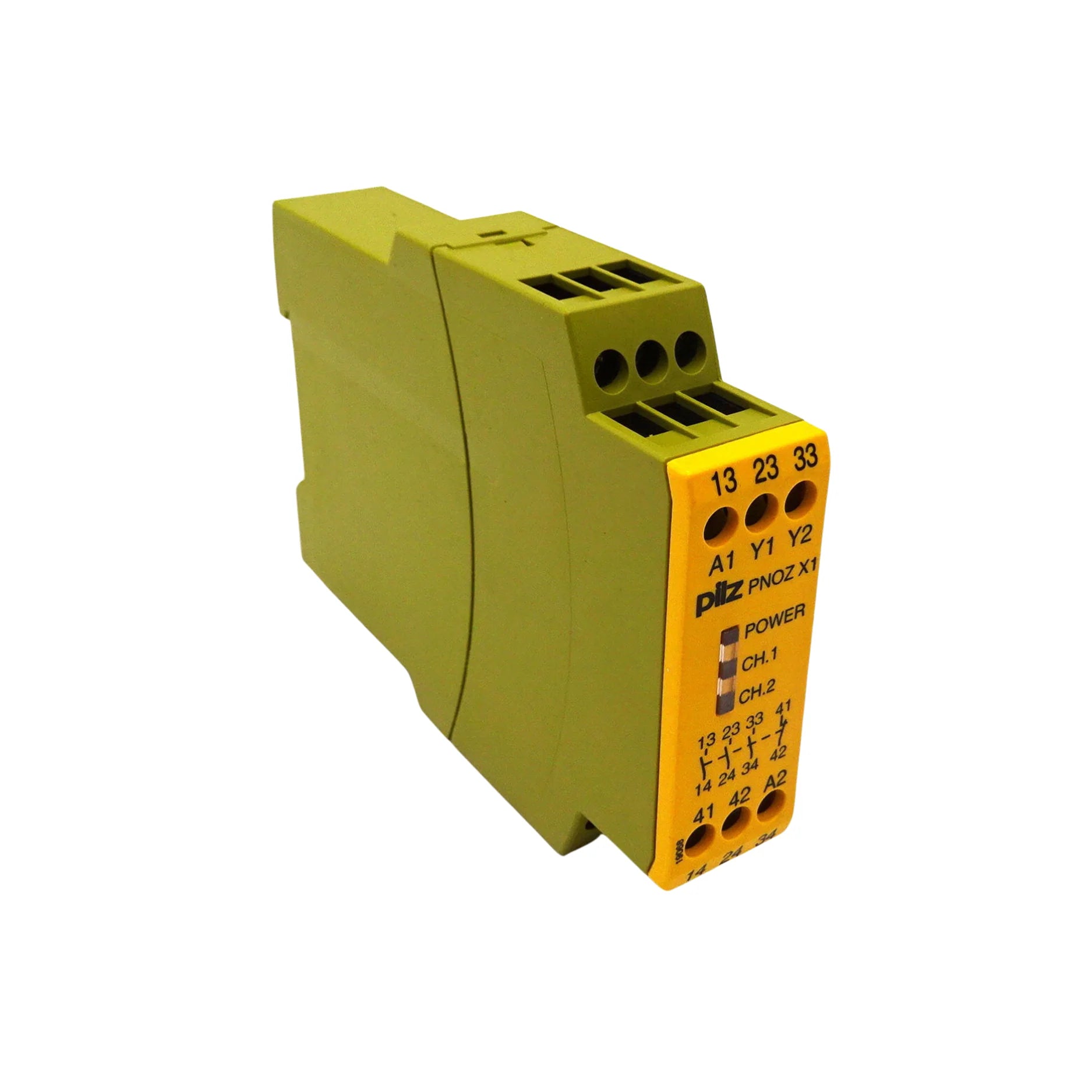 Pilz 774300 (PNOZ X1) safety relay for industrial automation, providing emergency stop and safety monitoring with fast response and easy integration.