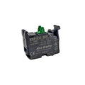 22mm contact block with 1 normally open contact, screw terminals, rated 690V AC, 10A.