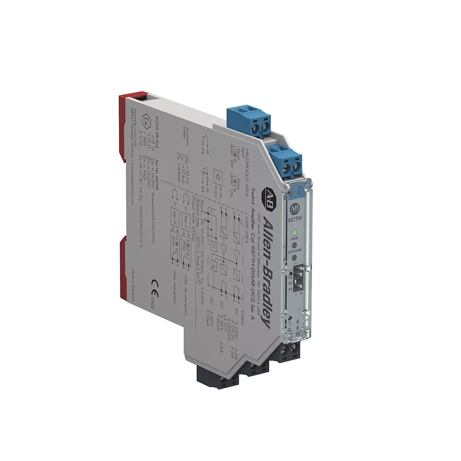 937TH-DISAR-DC2, interruptor de segurança Allen-Bradley, ideal para proteção de máquinas e sistemas industriais de alta performance.