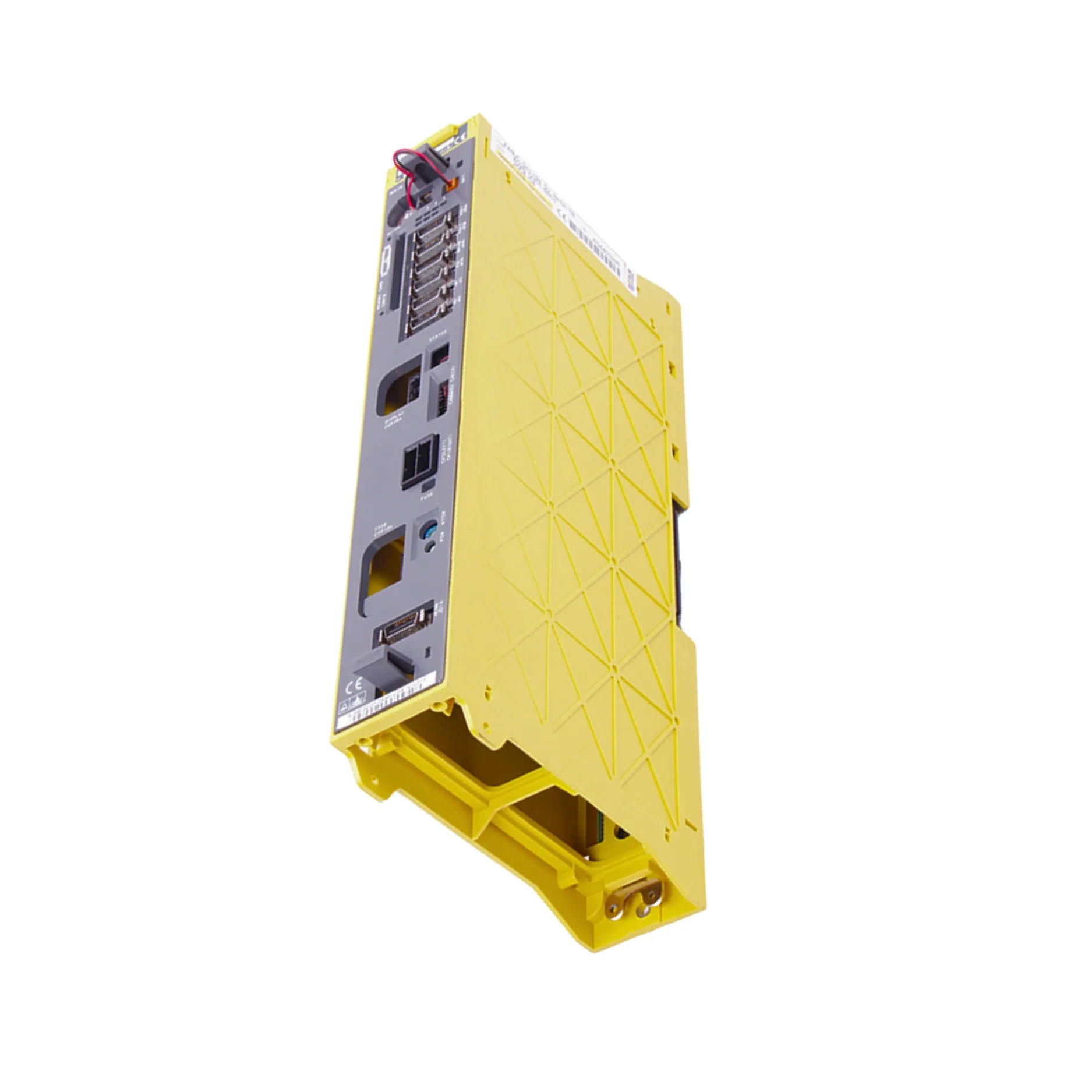 FANUC A02B-0301-B801 operator panel with display and keyboard for CNC machine control and programming.