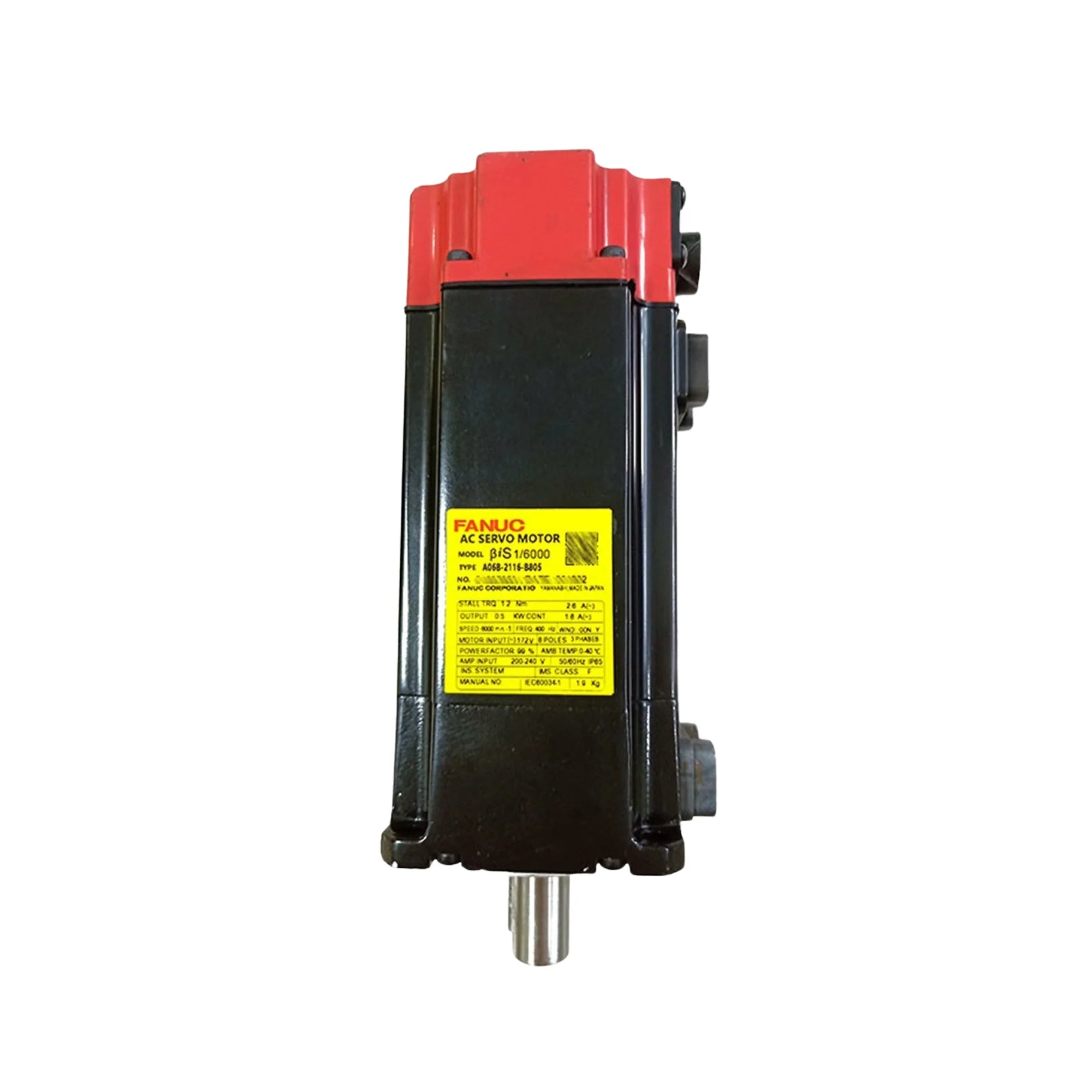 FANUC A06B-2116-B805 αiF servo motor flange mount with high torque for precise CNC and industrial automation control.