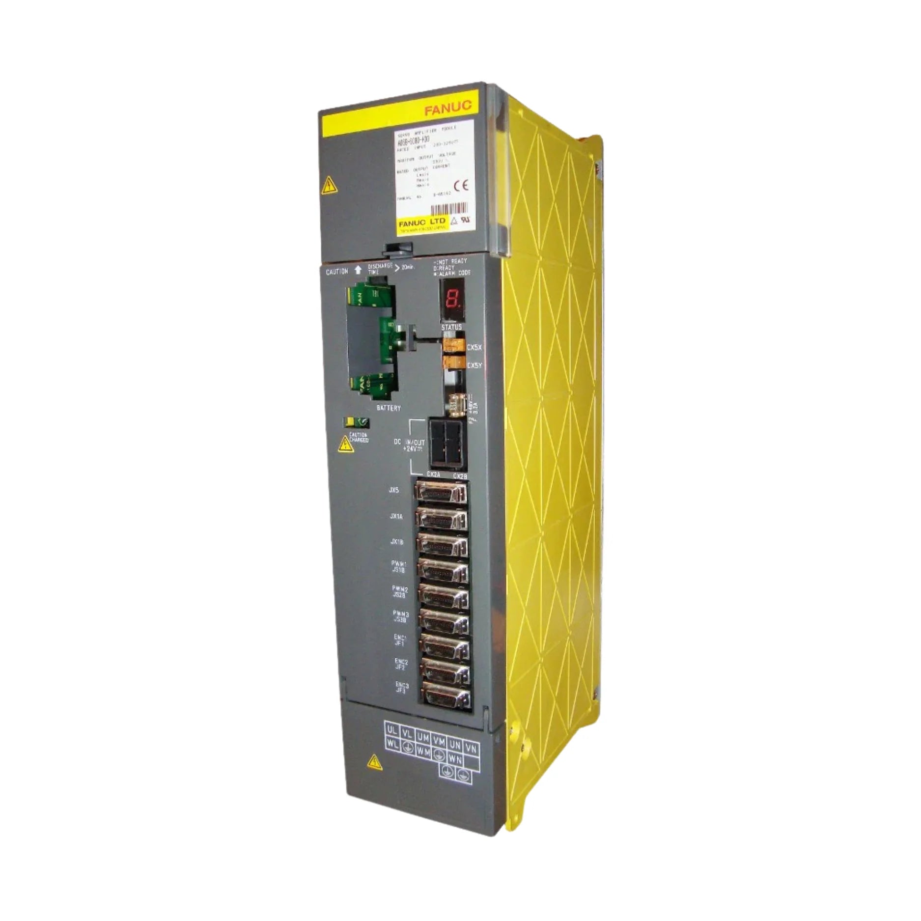 FANUC A06B-6080-H304 triple-axis servo amplifier SVM3-20/20/40 for FANUC α series CNC motors.