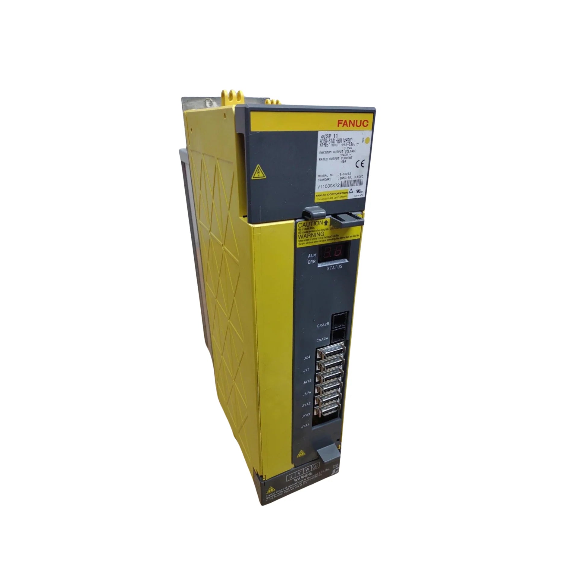 FANUC A06B-6111-H011#550 spindle amplifier for αi motors in CNC and industrial high-speed automation systems.