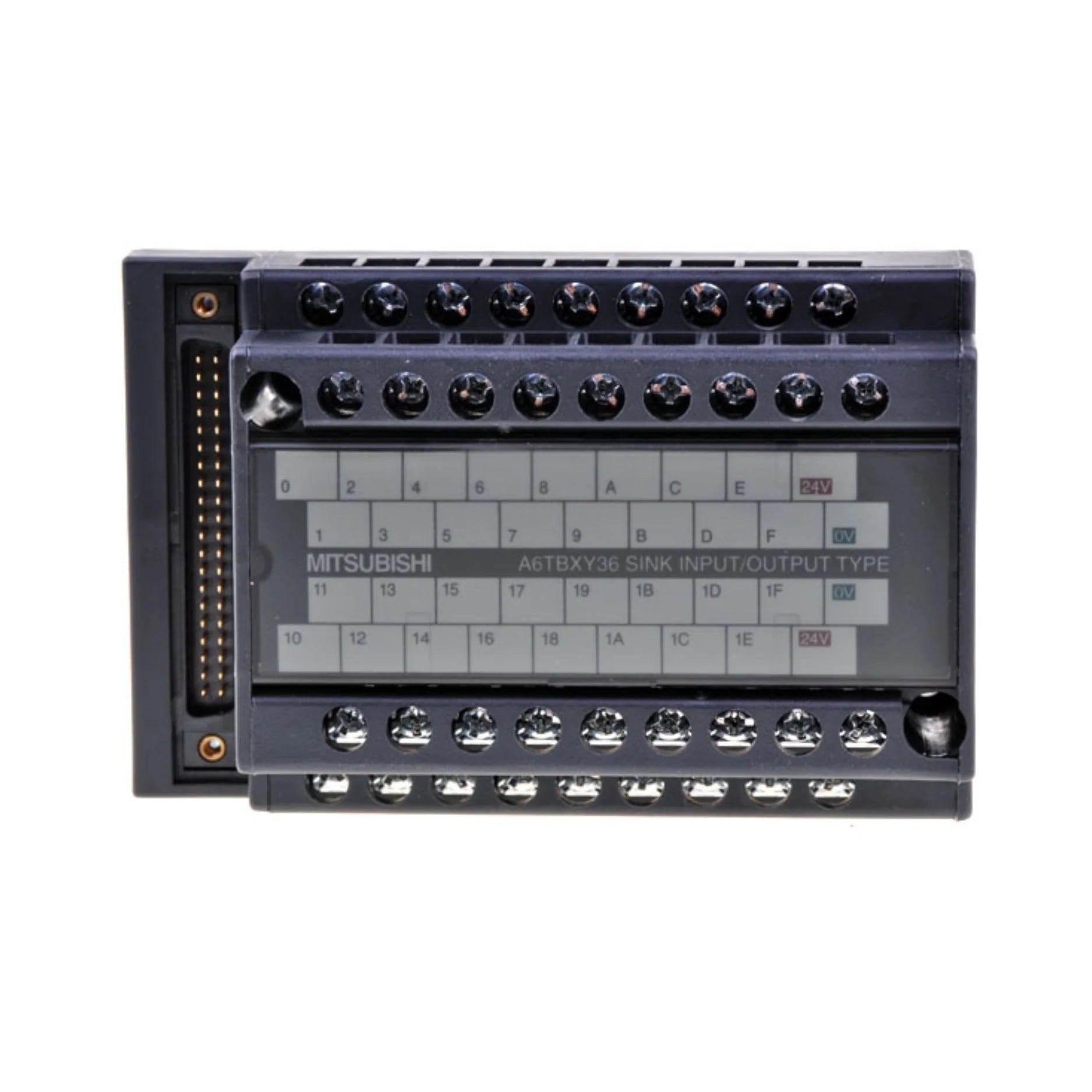 Mitsubishi A6TBXY36 transistor output module, 36 channels, 24 V DC, MELSEC-A PLC