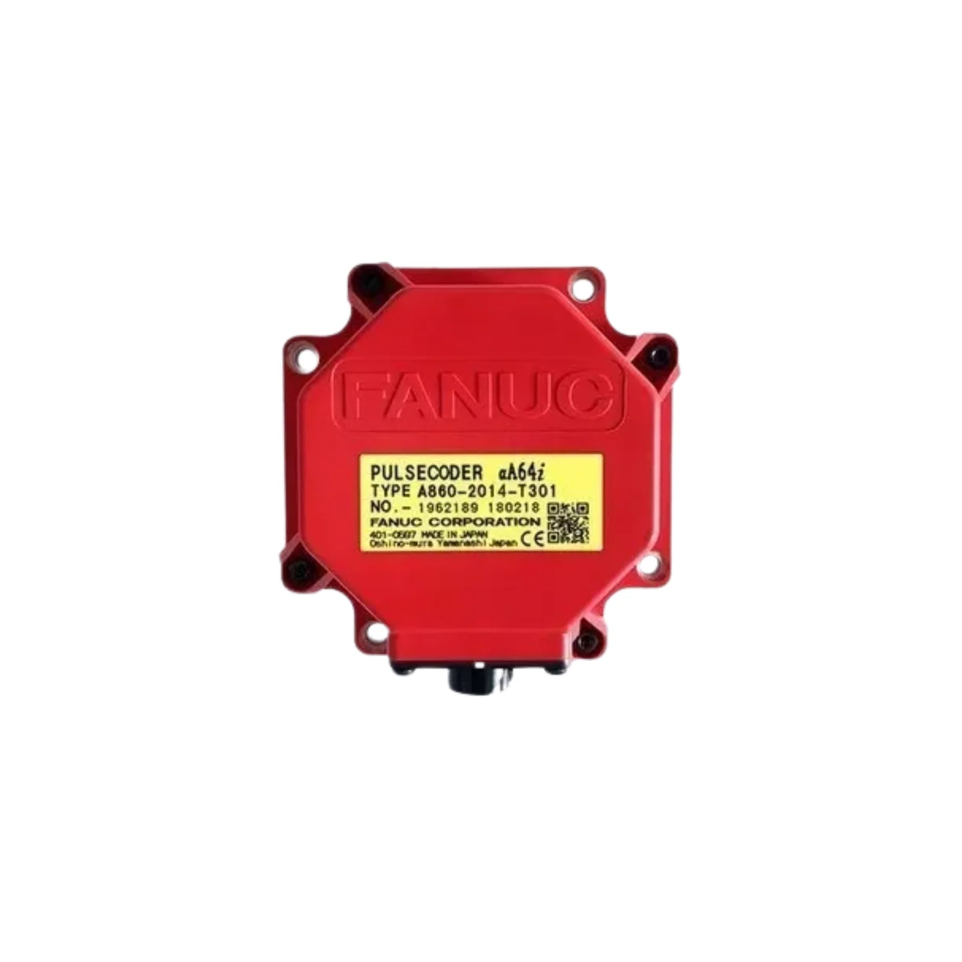 FANUC A860-2014-T301 pulse coder encoder for precise CNC machine position feedback and automation control.